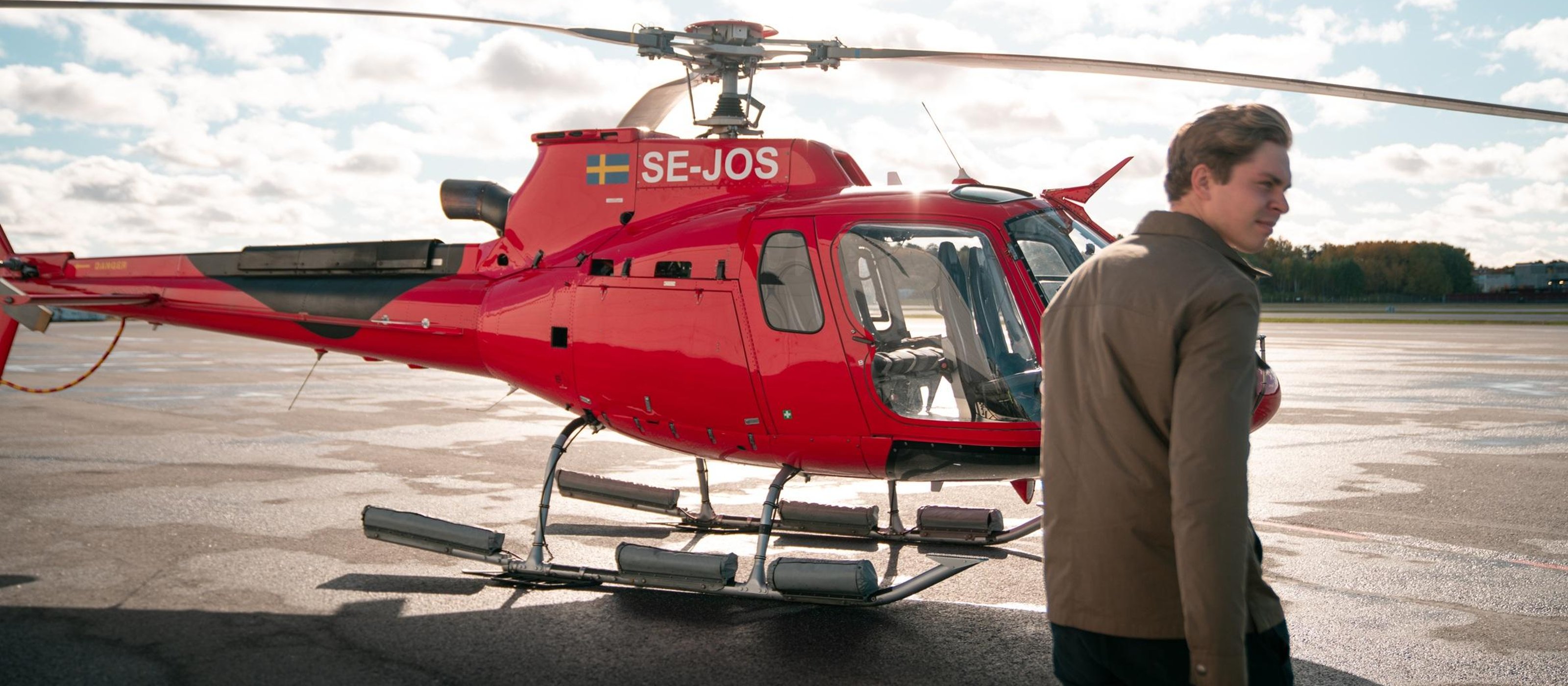 Helicopter tour over Stockholm city