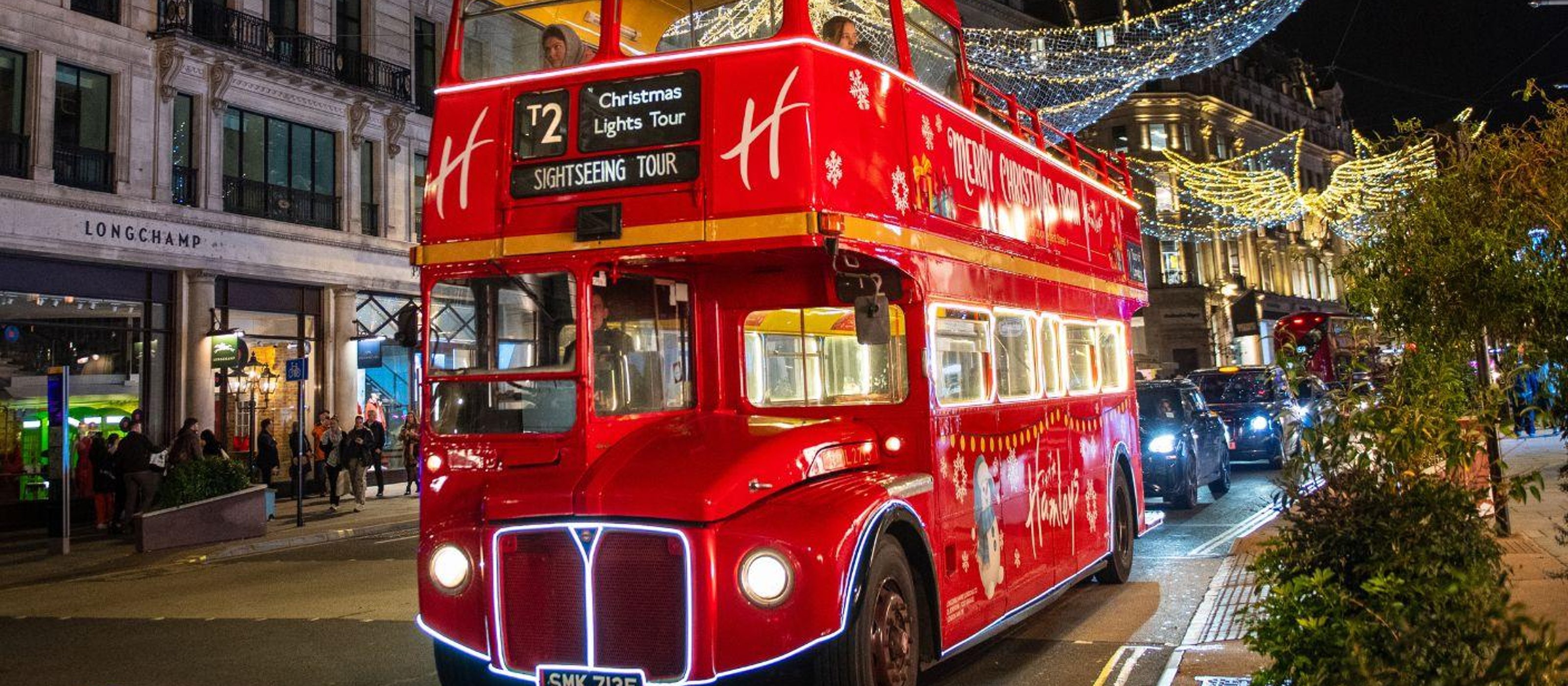 Weihnachtsbeleuchtungstour mit dem Vintage-Bus