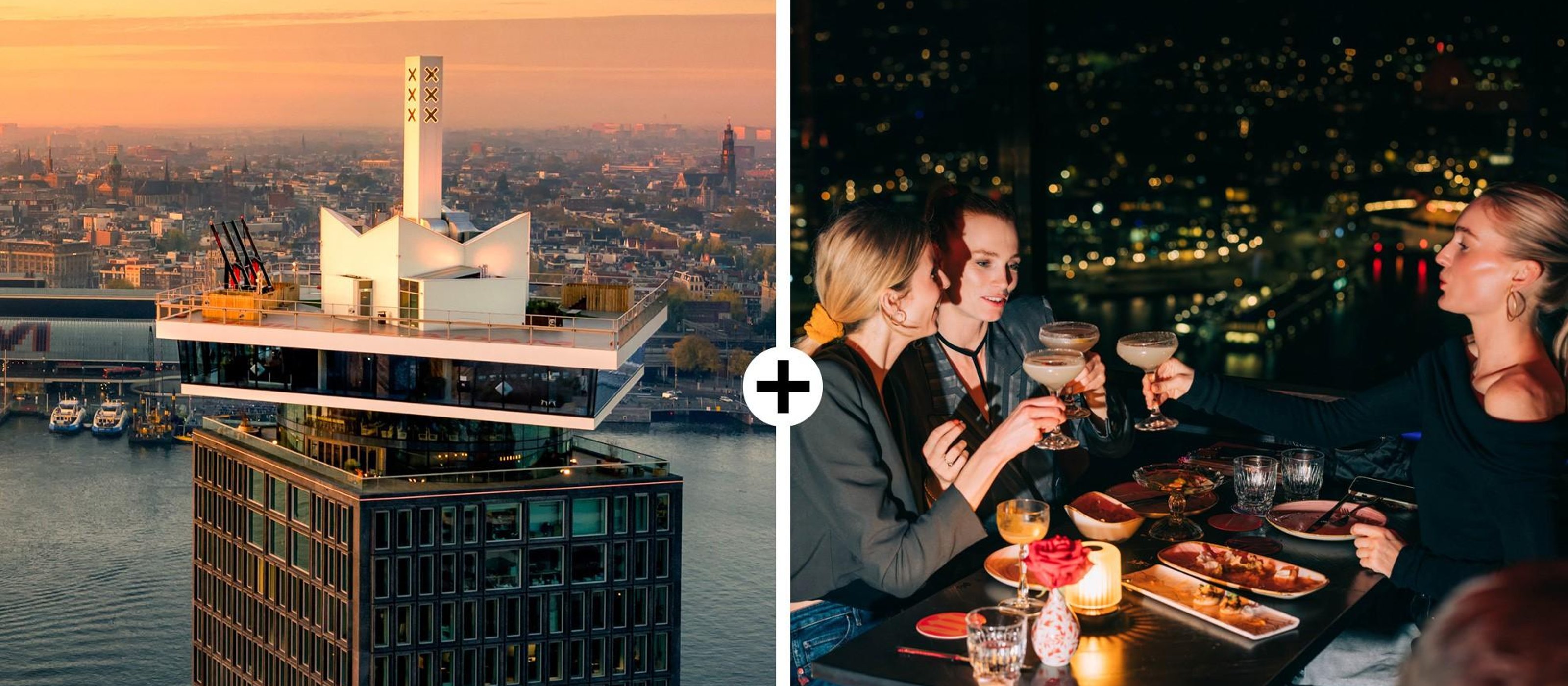 A'DAM Lookout Ticket und Mittag- oder Abendessen-Gutschein