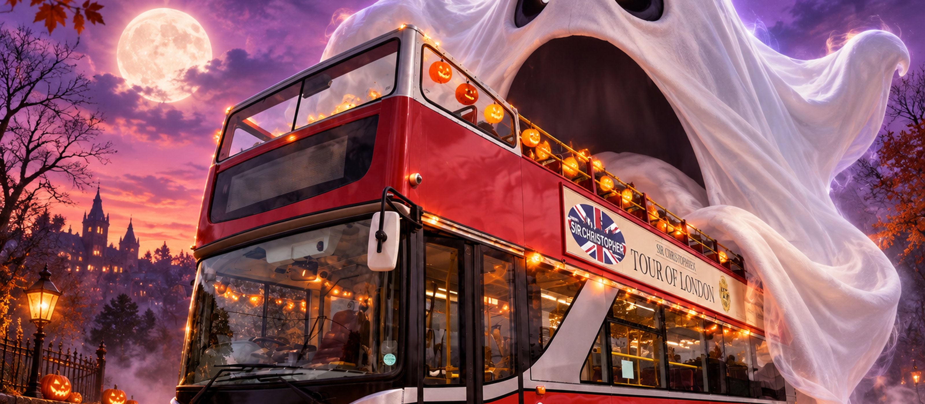In London London Halloween Gruselnacht Offener Bus Tour Erlebnis