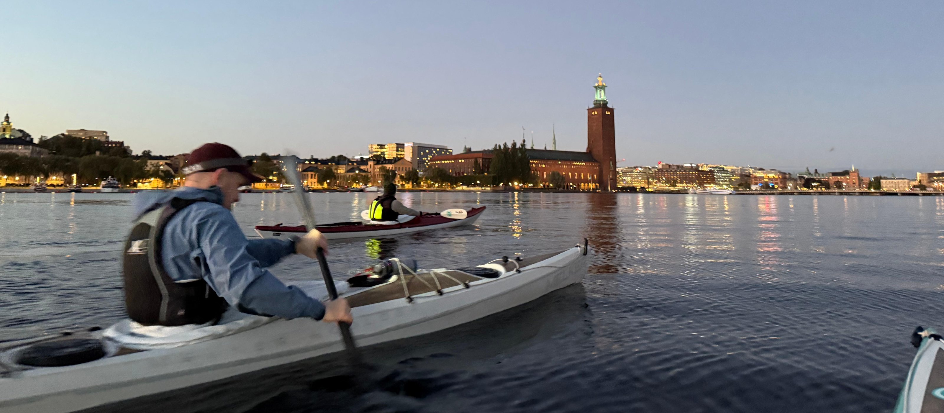 Stockholm by Night: Guided Winter Kayak Tour with Dry Suit