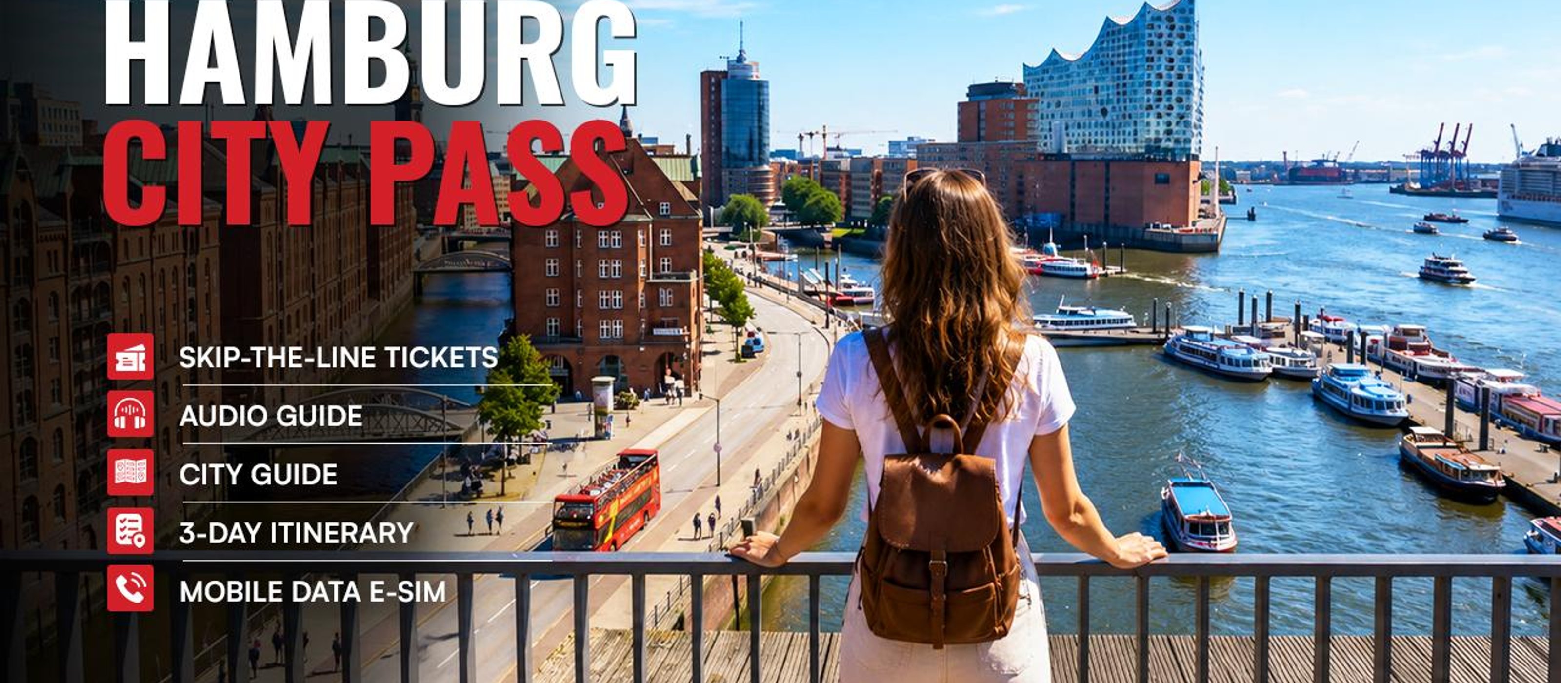 Hop-On Hop-Off Bus, Hafenrundfahrt & Mehr