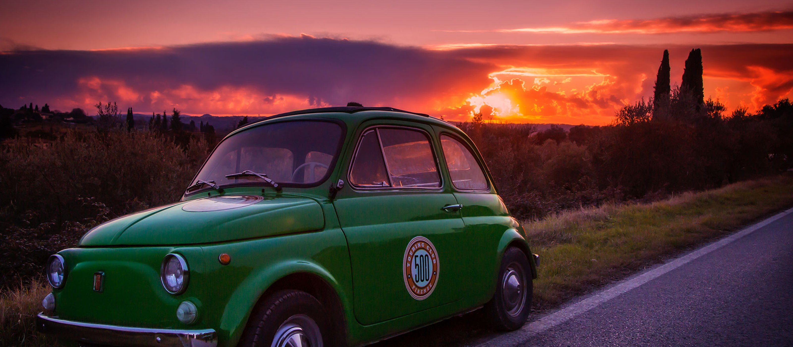 ScandicciSunset Wine Tasting Tour in Vintage Car