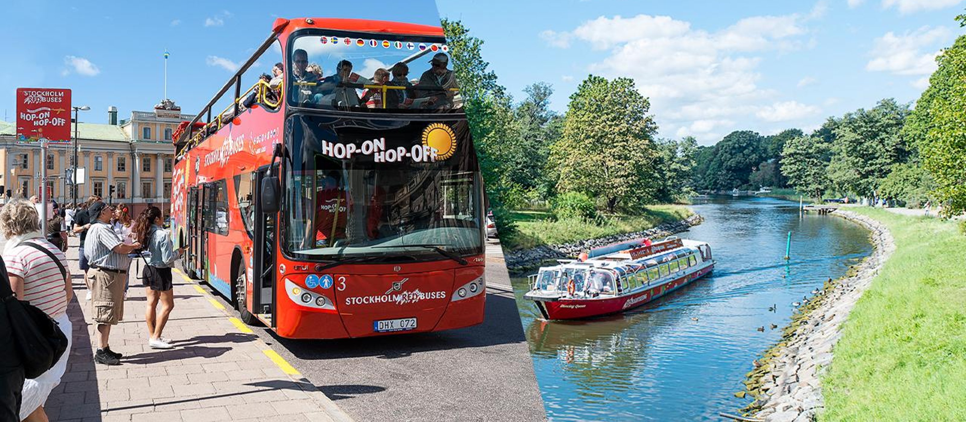 Hop-On Hop-Off Bus- oder Bootsoption