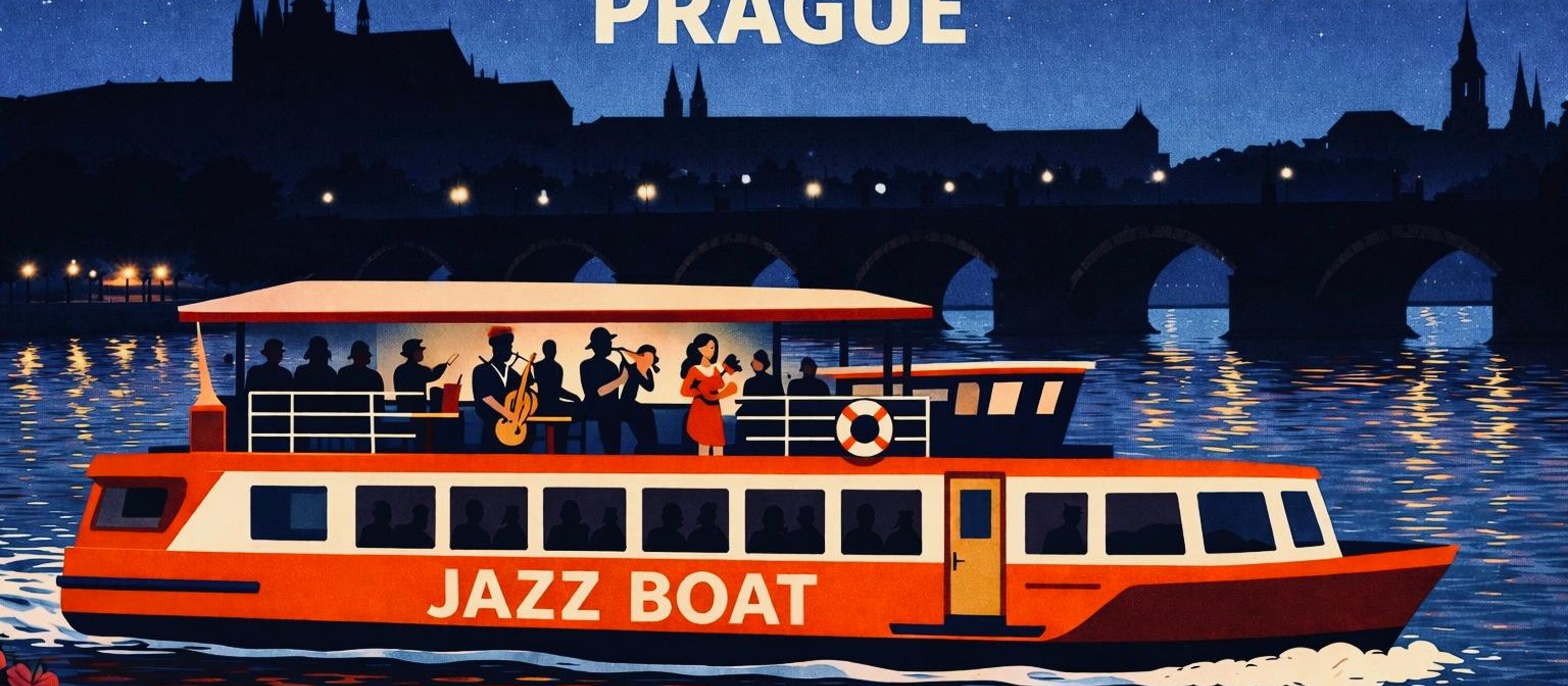 Praha: Vyhlídková plavba + večeře a živá hudba