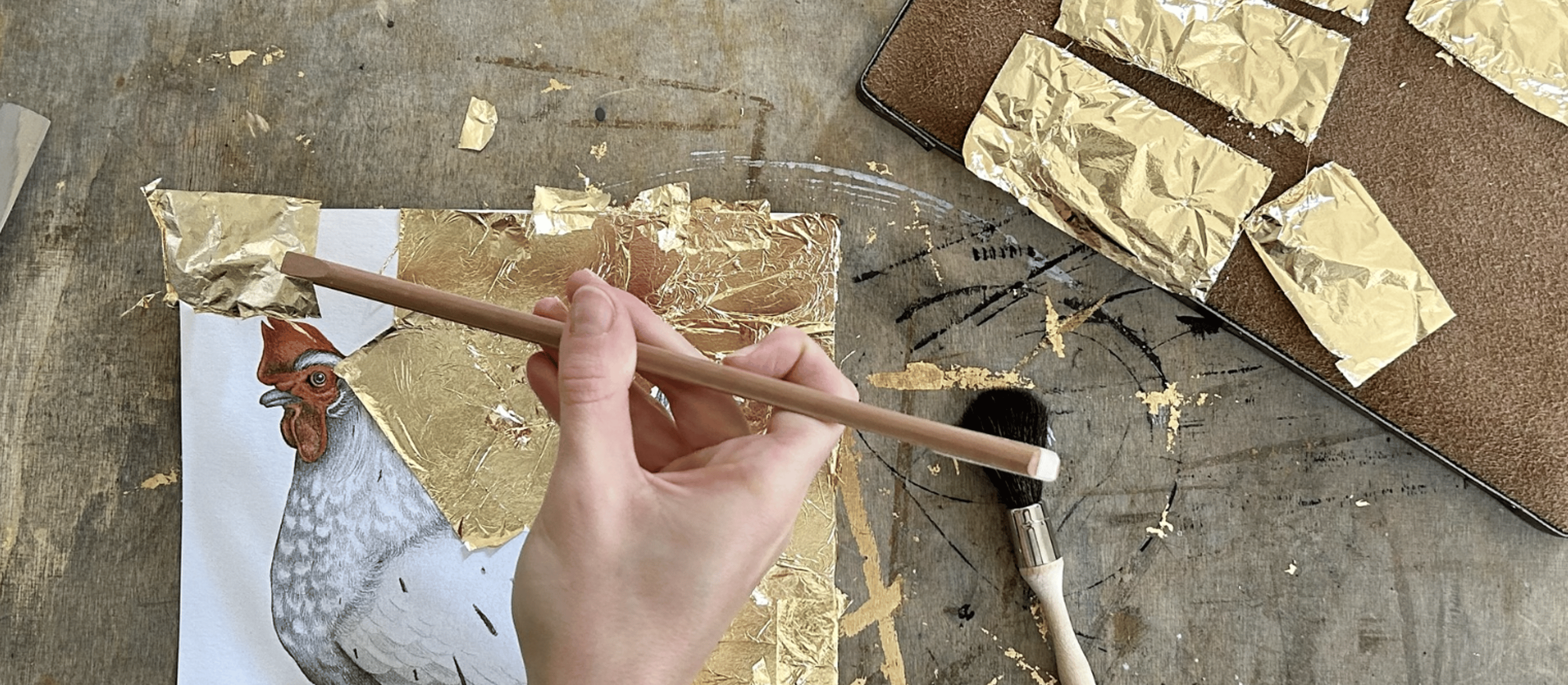 Basic Gold Leaf Gilding Course in an Authentic Artisan Atelier