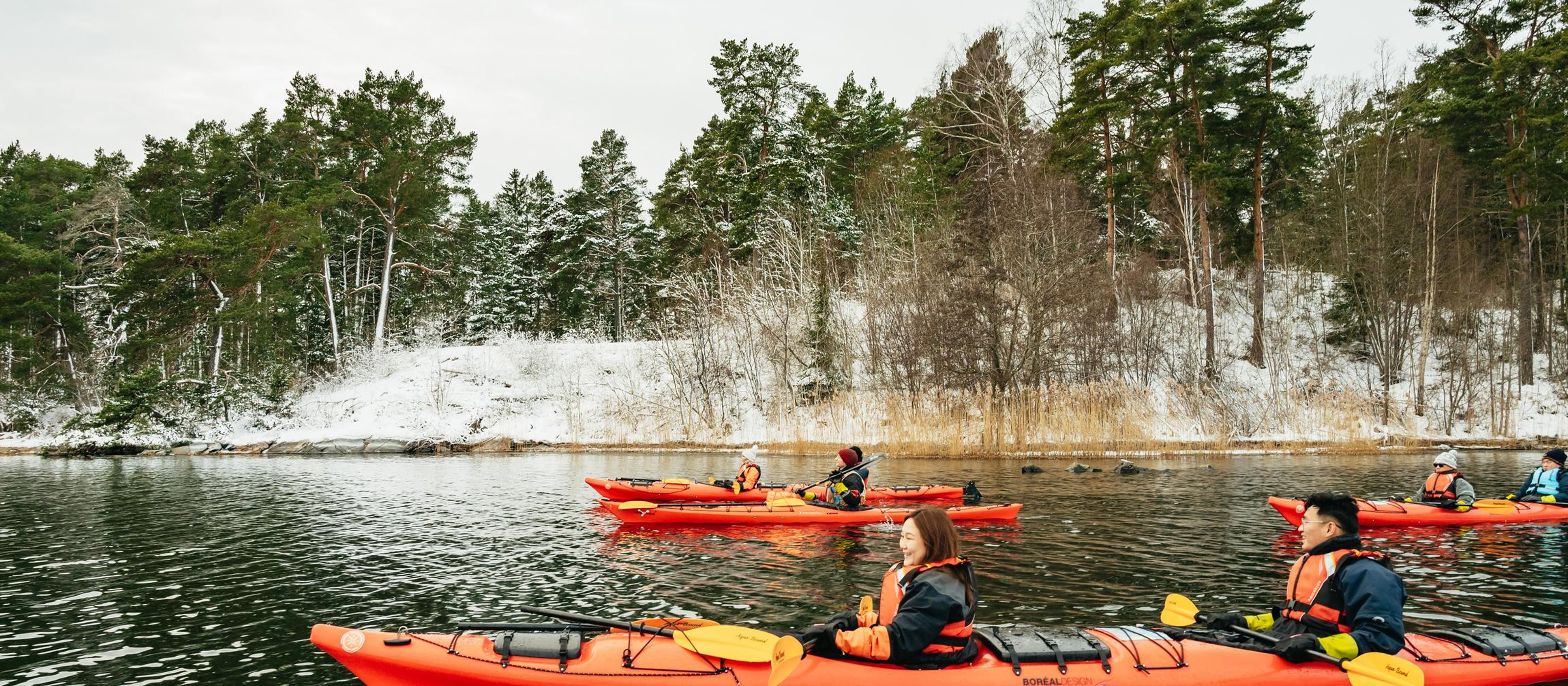 Stockholm: Winterkajak, schwedische Fika und heiße Sauna