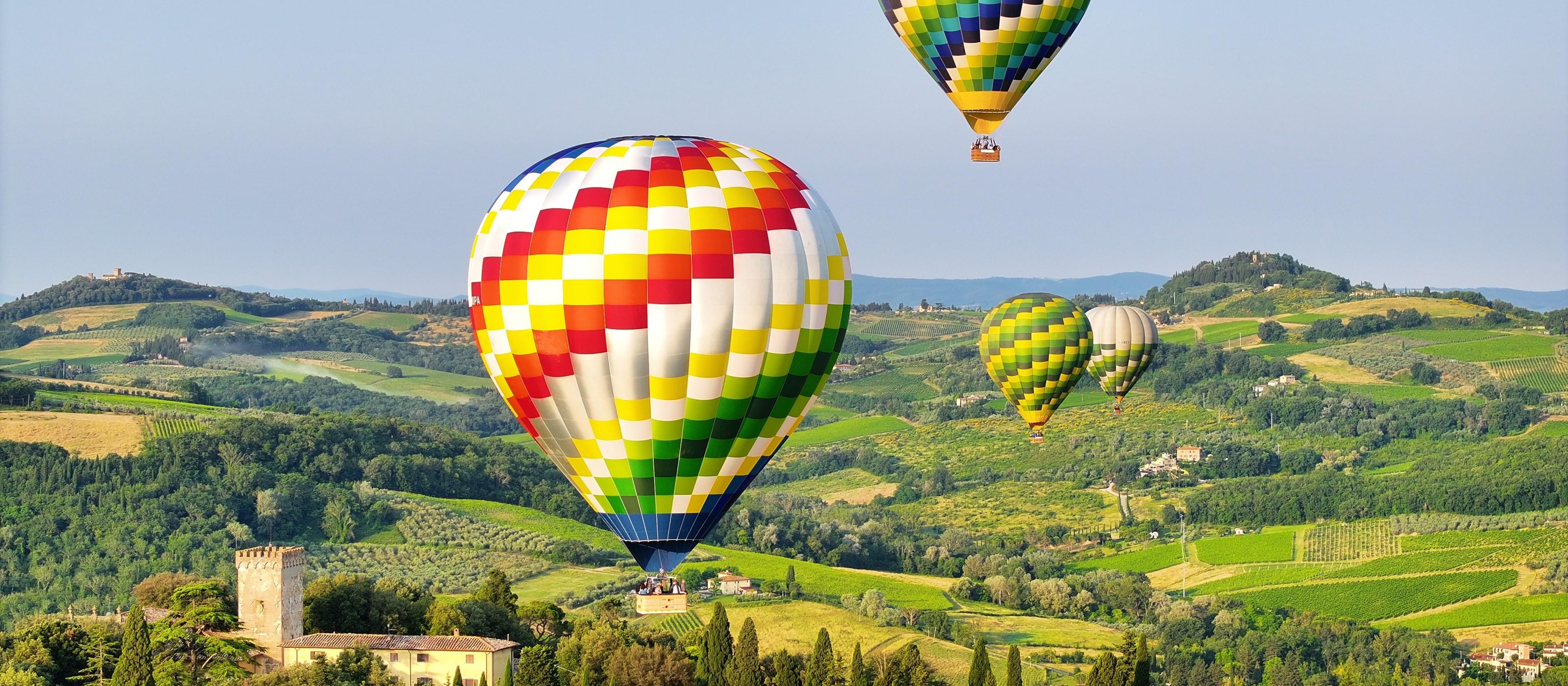 Ballonfahrt über die Toskana