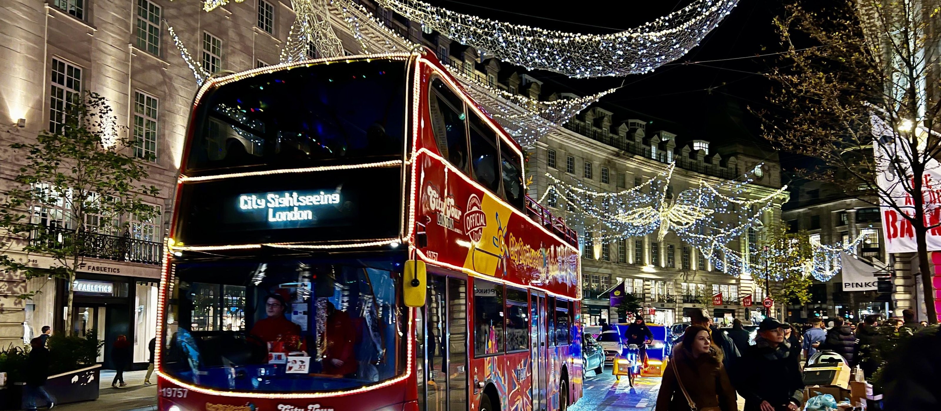 Weihnachtsbeleuchtungs-Tour (Bus) + Hop-On Hop-Off Boot