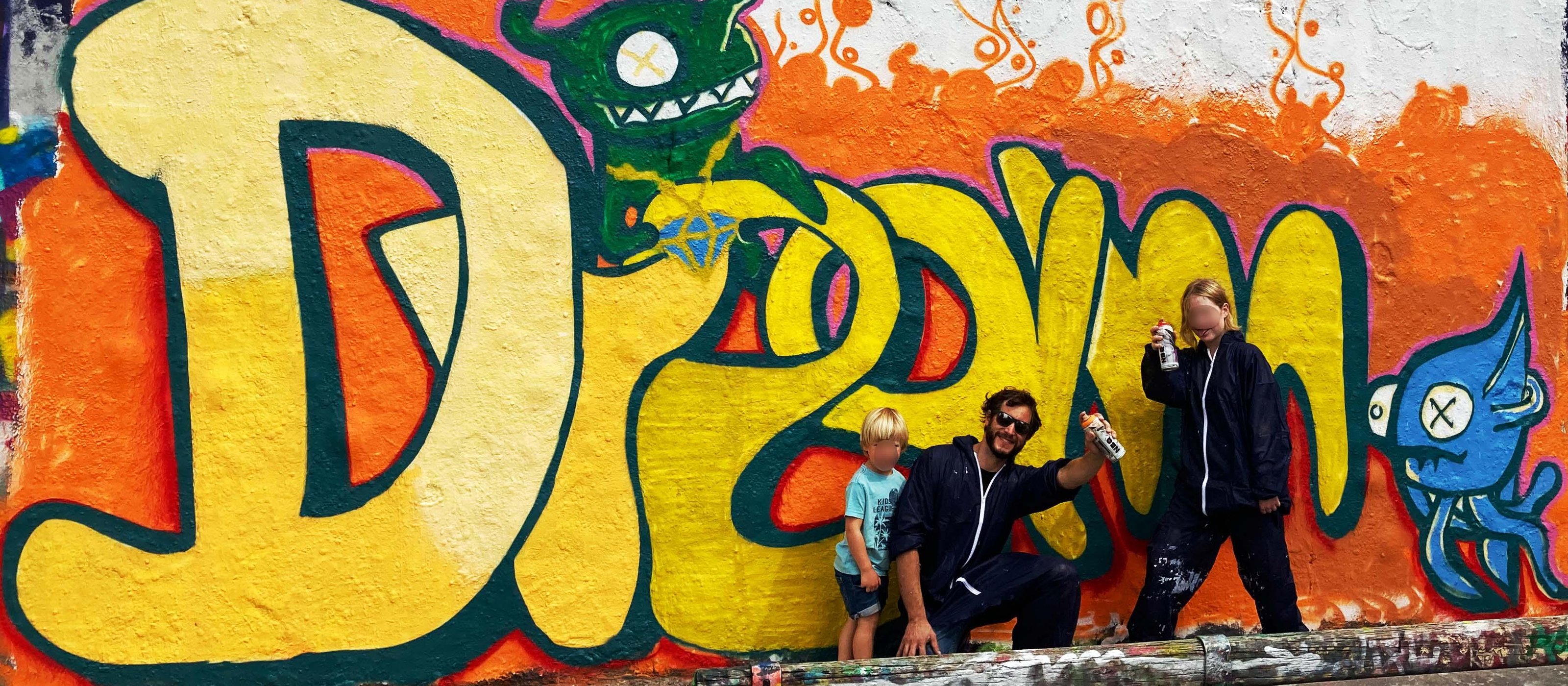 Exklusiver Graffiti-Workshop mit Graffiti-Tour für Gruppen/Familien