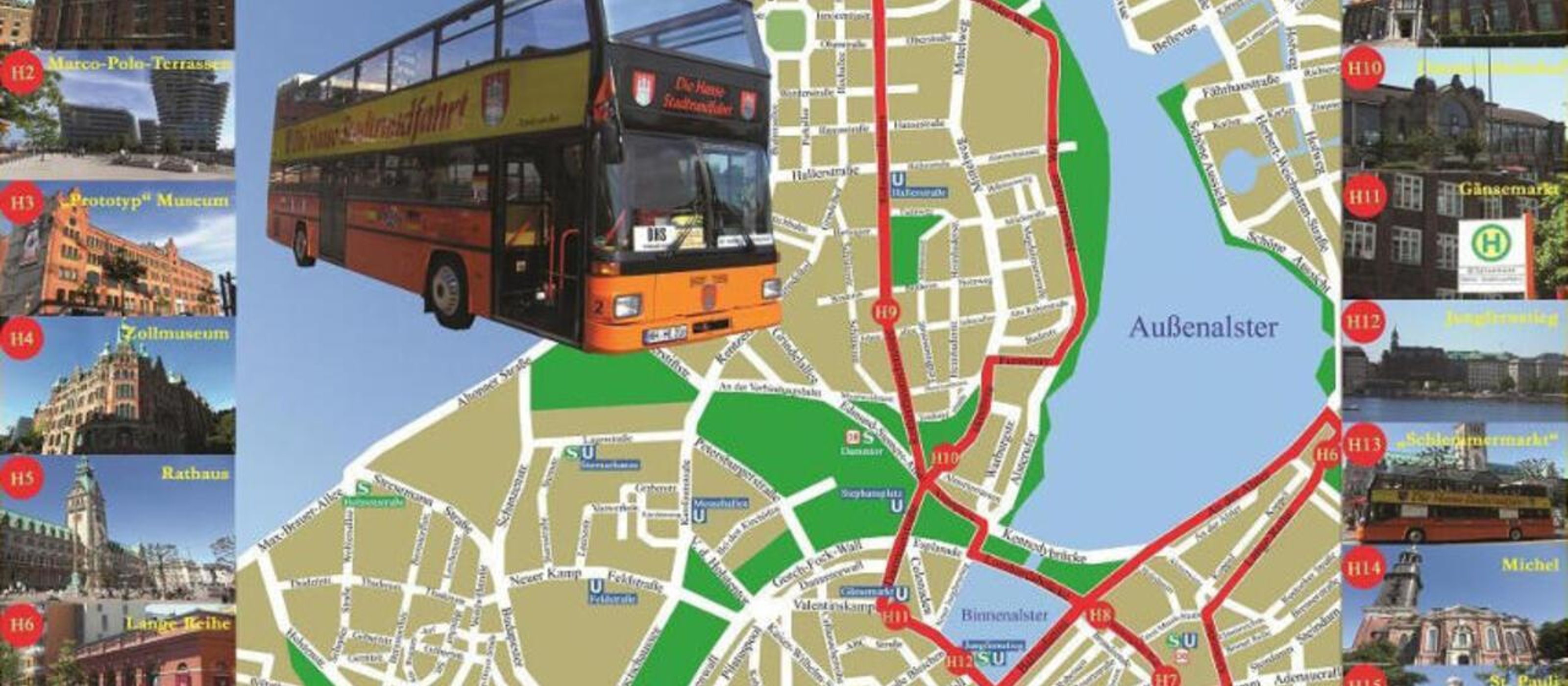 Linie G Hop-On Hop-Off Stadtrundfahrt