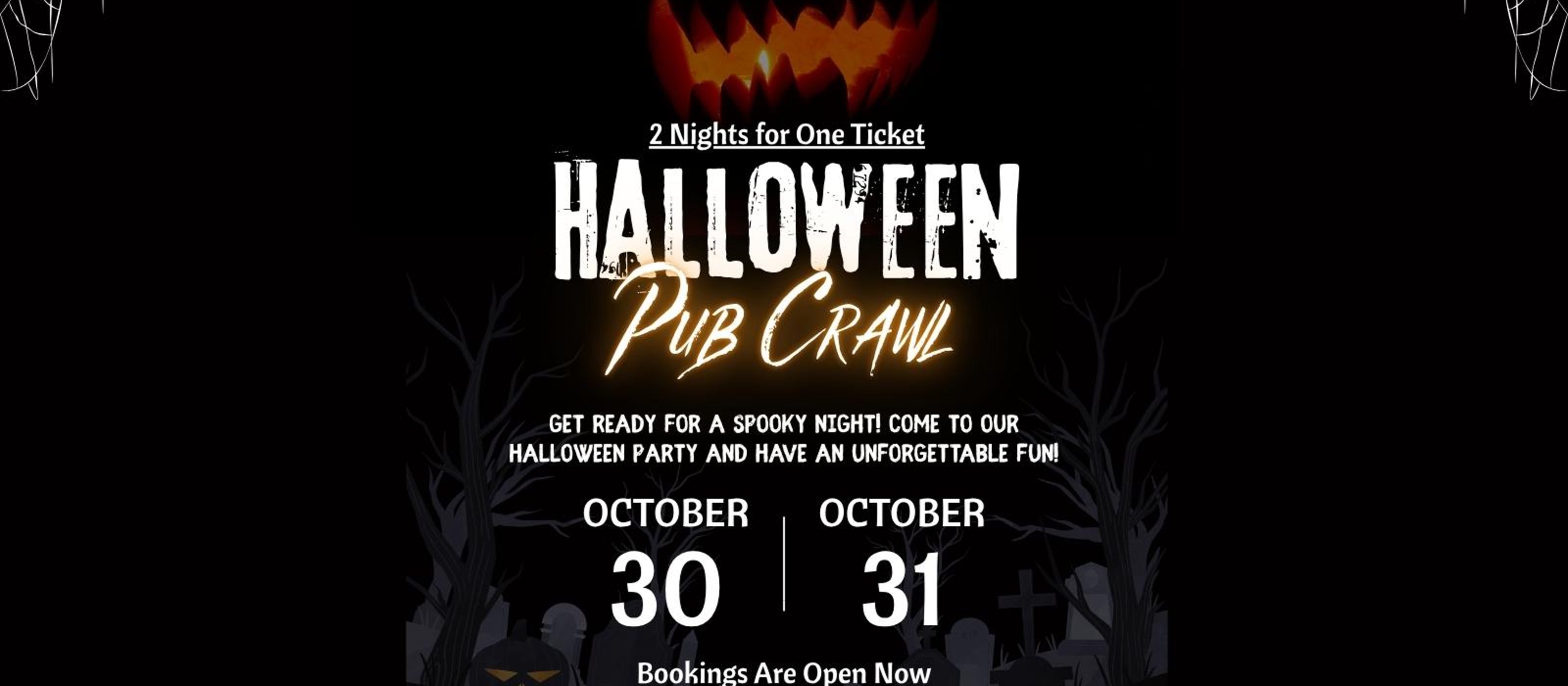 Stockholm's Halloween-Themed Party Crawl at Hidden Venues
