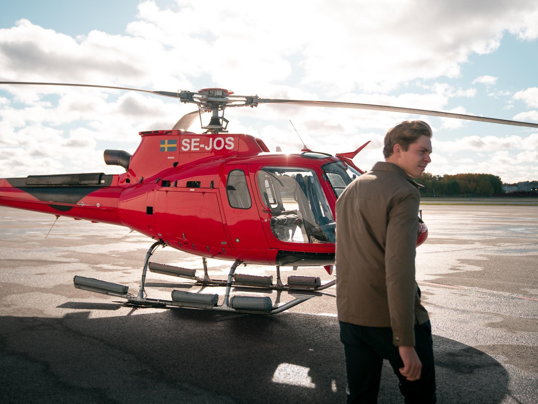 Helicopter tour over Stockholm city