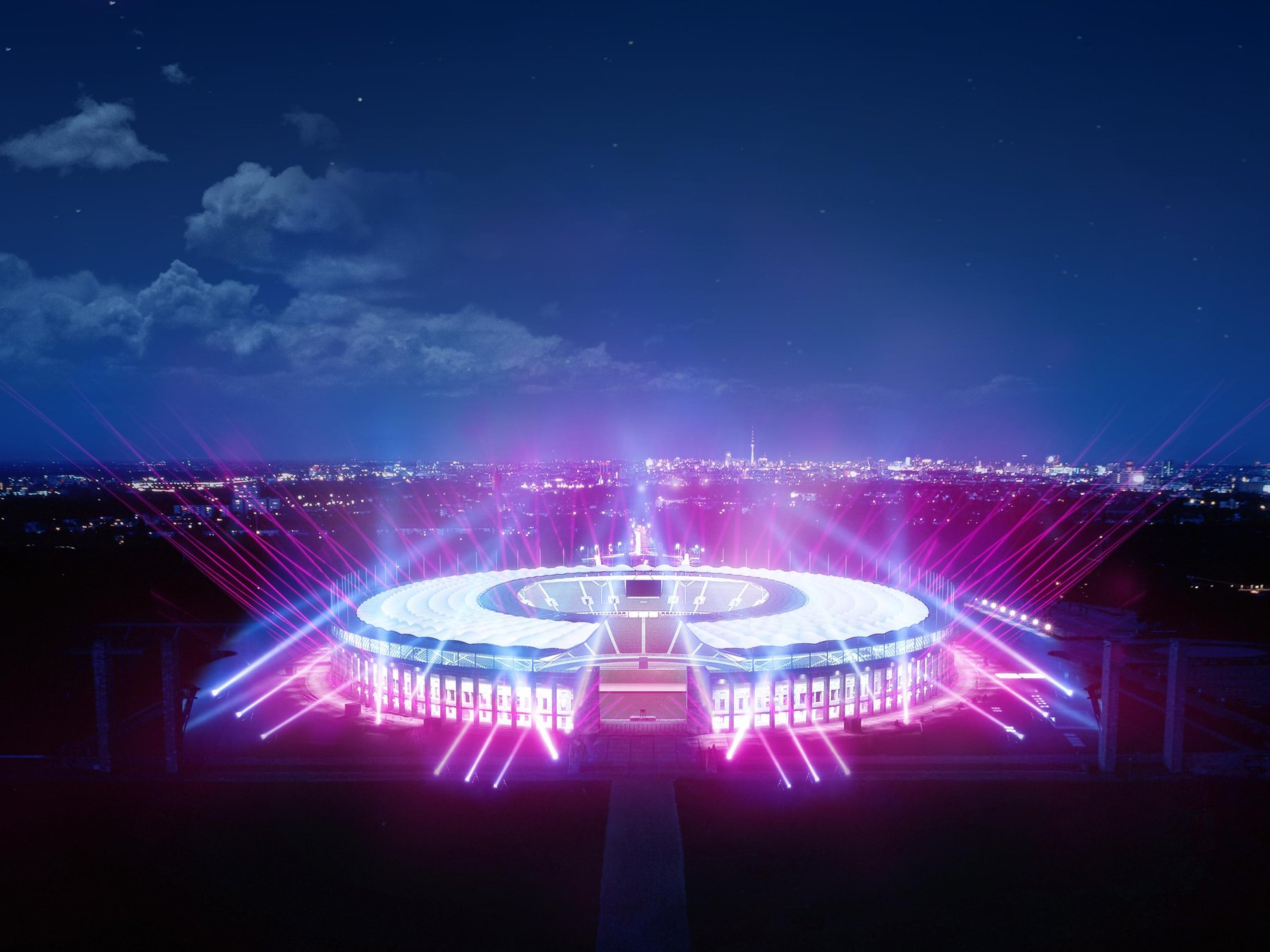Festival of Lights Upgrade im Olympiastadion Berlin