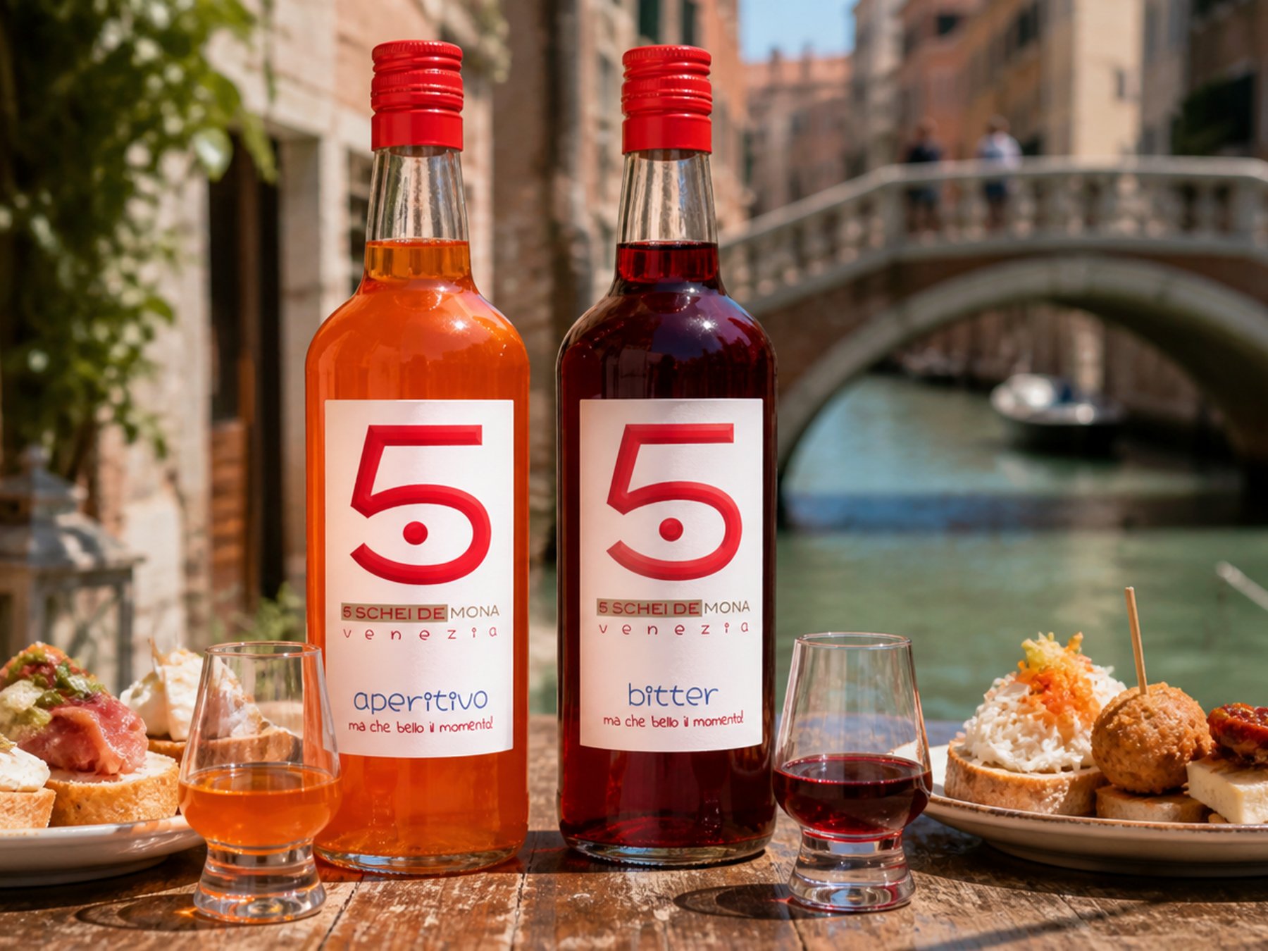 Treffen Sie 5 SCHEI DE MONA® Gründer mit Aperitivo-Verkostung