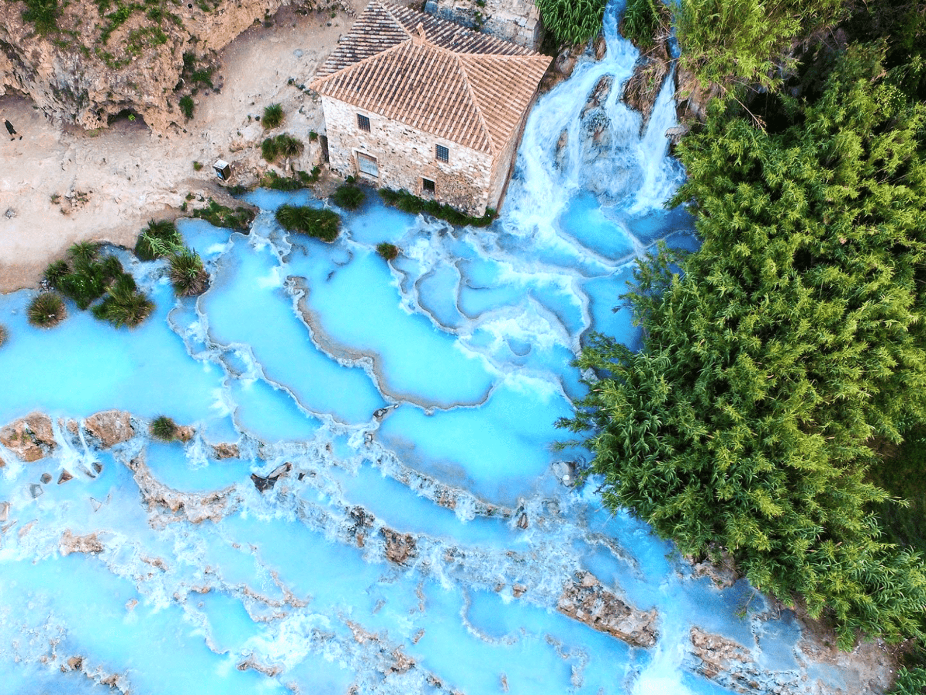 Tagesausflug zu den Thermalbädern von Saturnia