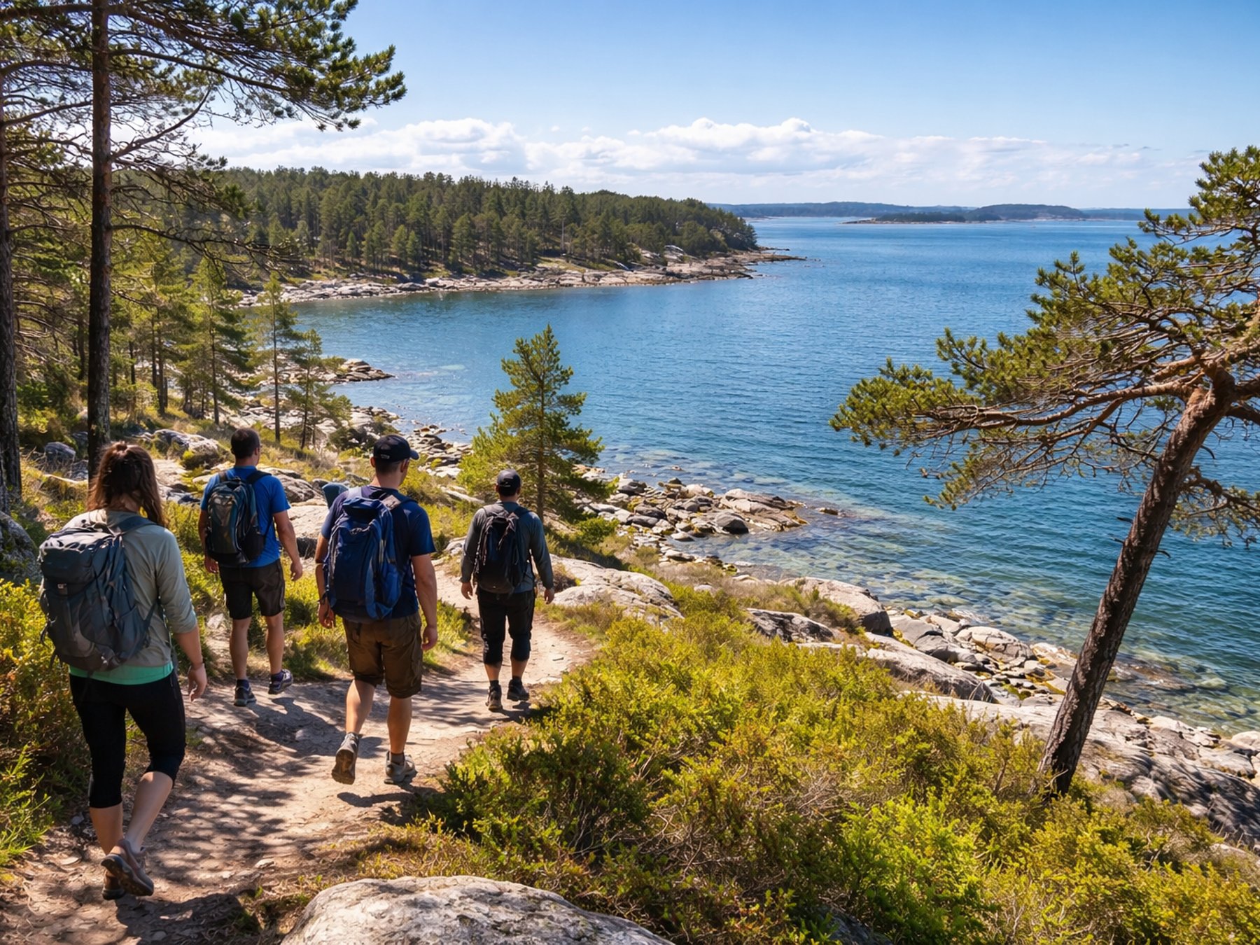 Stockholm Archipel Wanderung mit Bootsfahrt, Strand & Fika