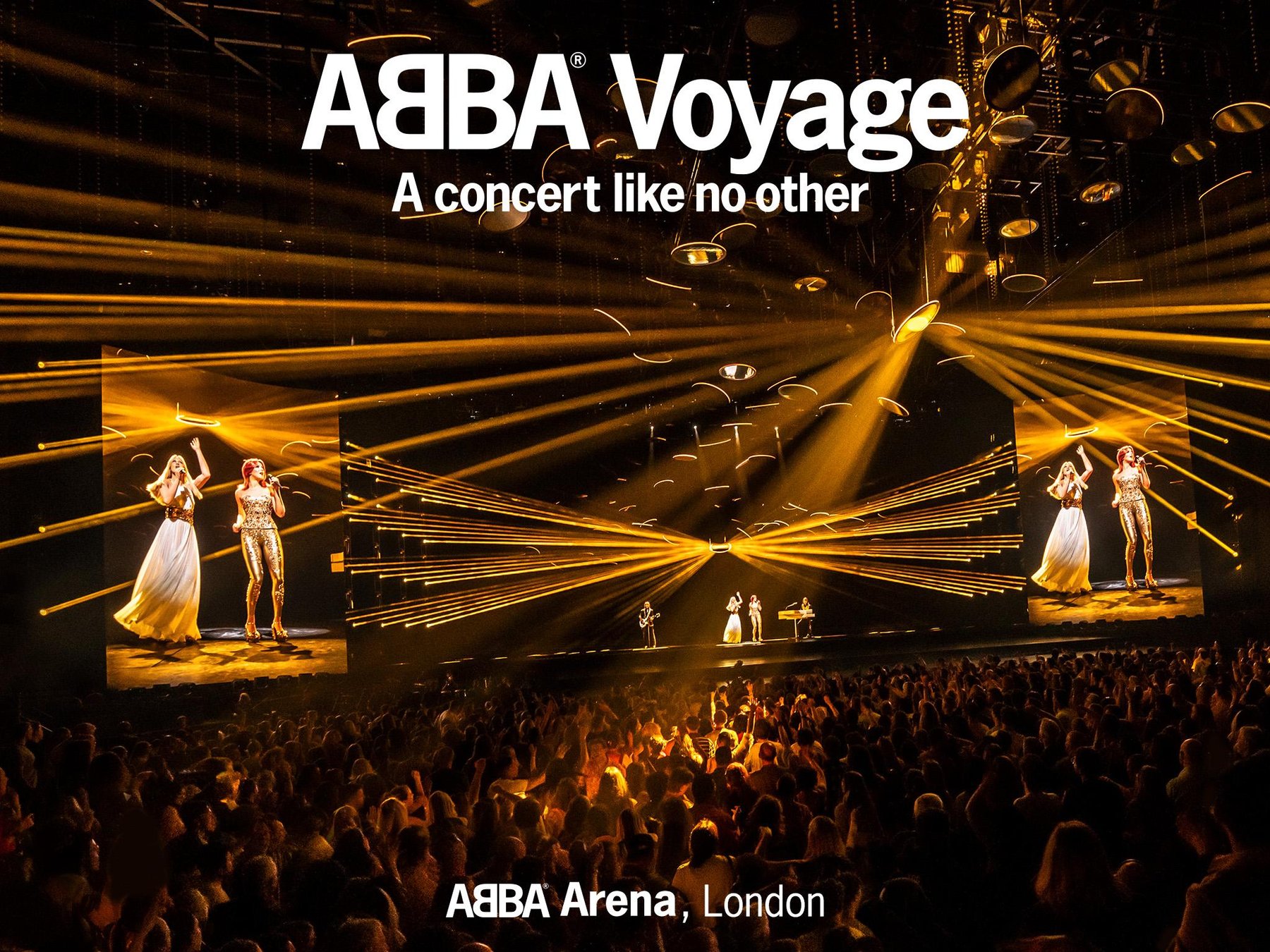 ABBA Voyage Konzert + Transfer von London