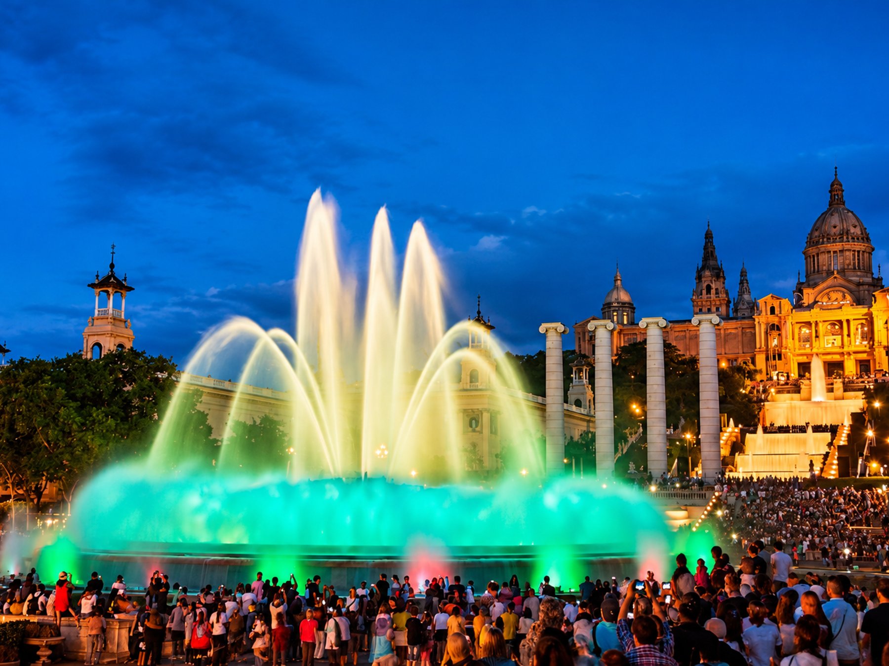 Montjuïc Besichtigungstour, Tapas und Magische Brunnen-Show
