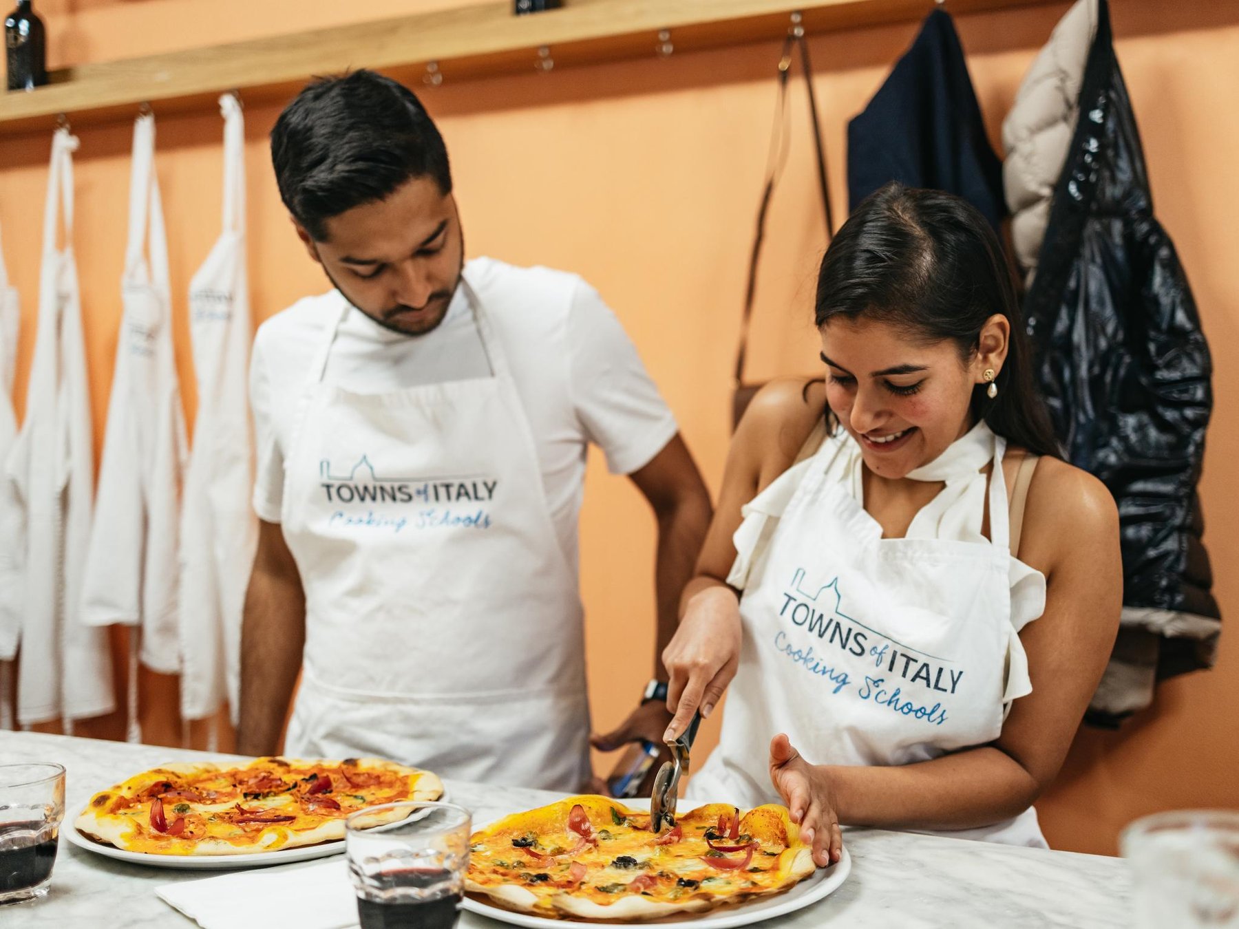 In Florenz Pizza-Zubereitungskurs & unbegrenztes Gelato mit Wein