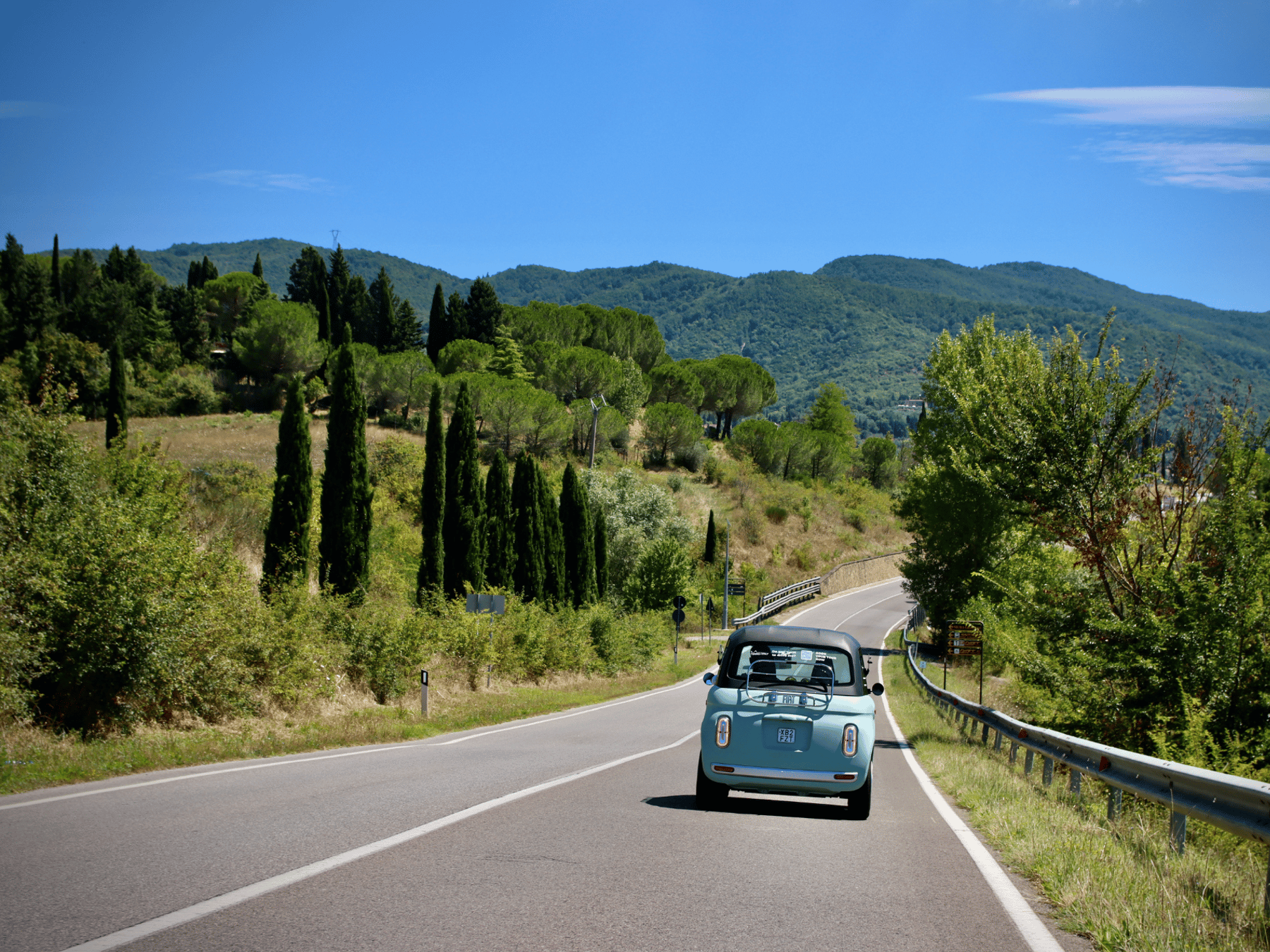 Toskana Elektroauto Tour mit Wein & Mittagessen