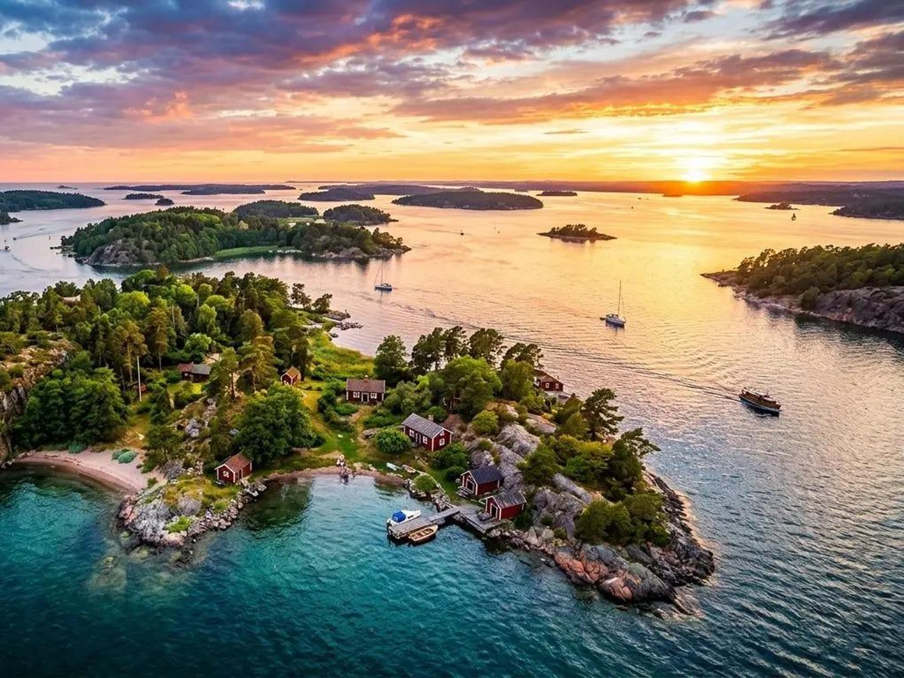 Archipelago cruise tour with live guide