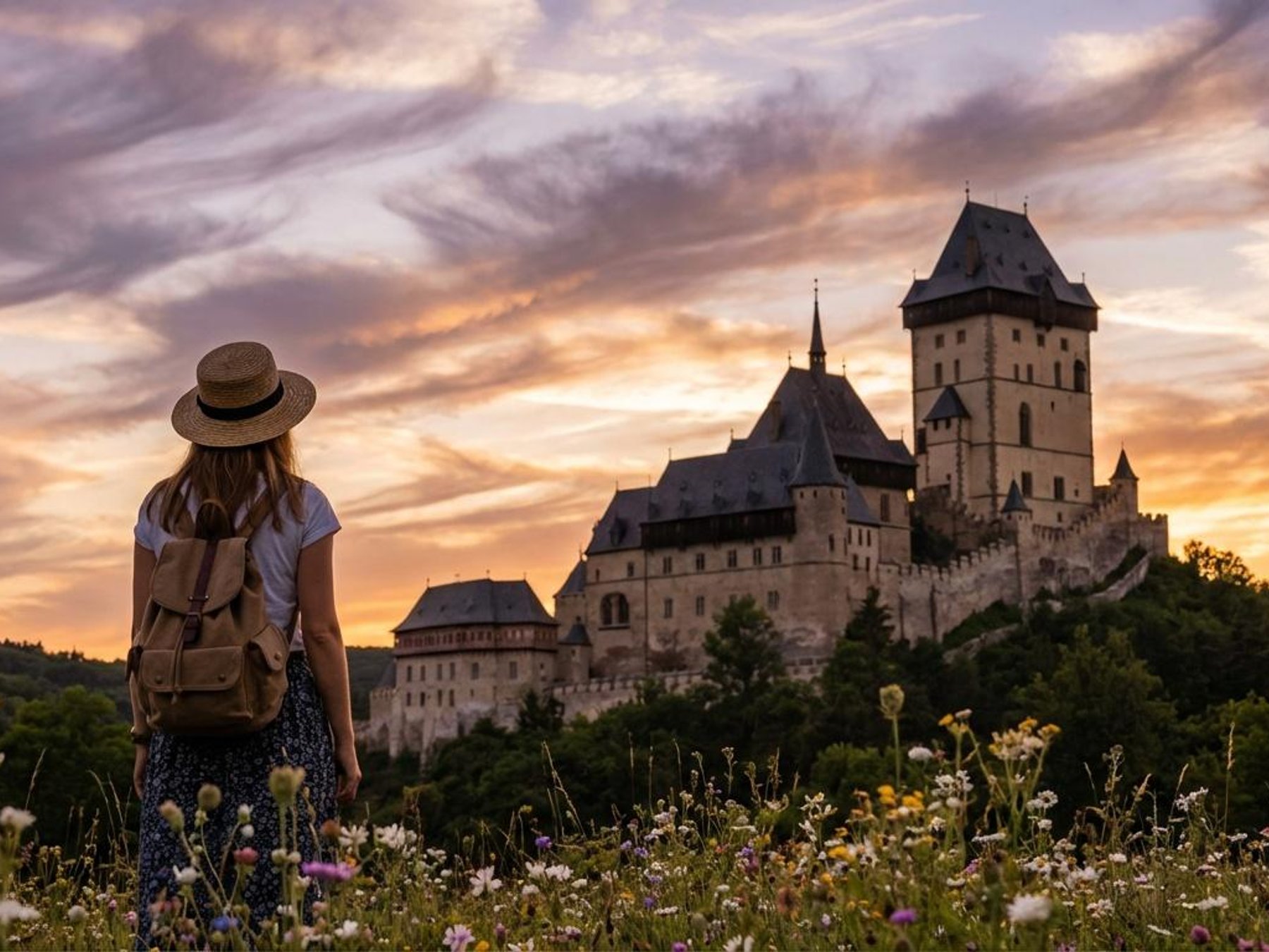Tagestour ab Prag: Burg Karlštejn & Höhlen / Pilsner-Brauerei-Tour