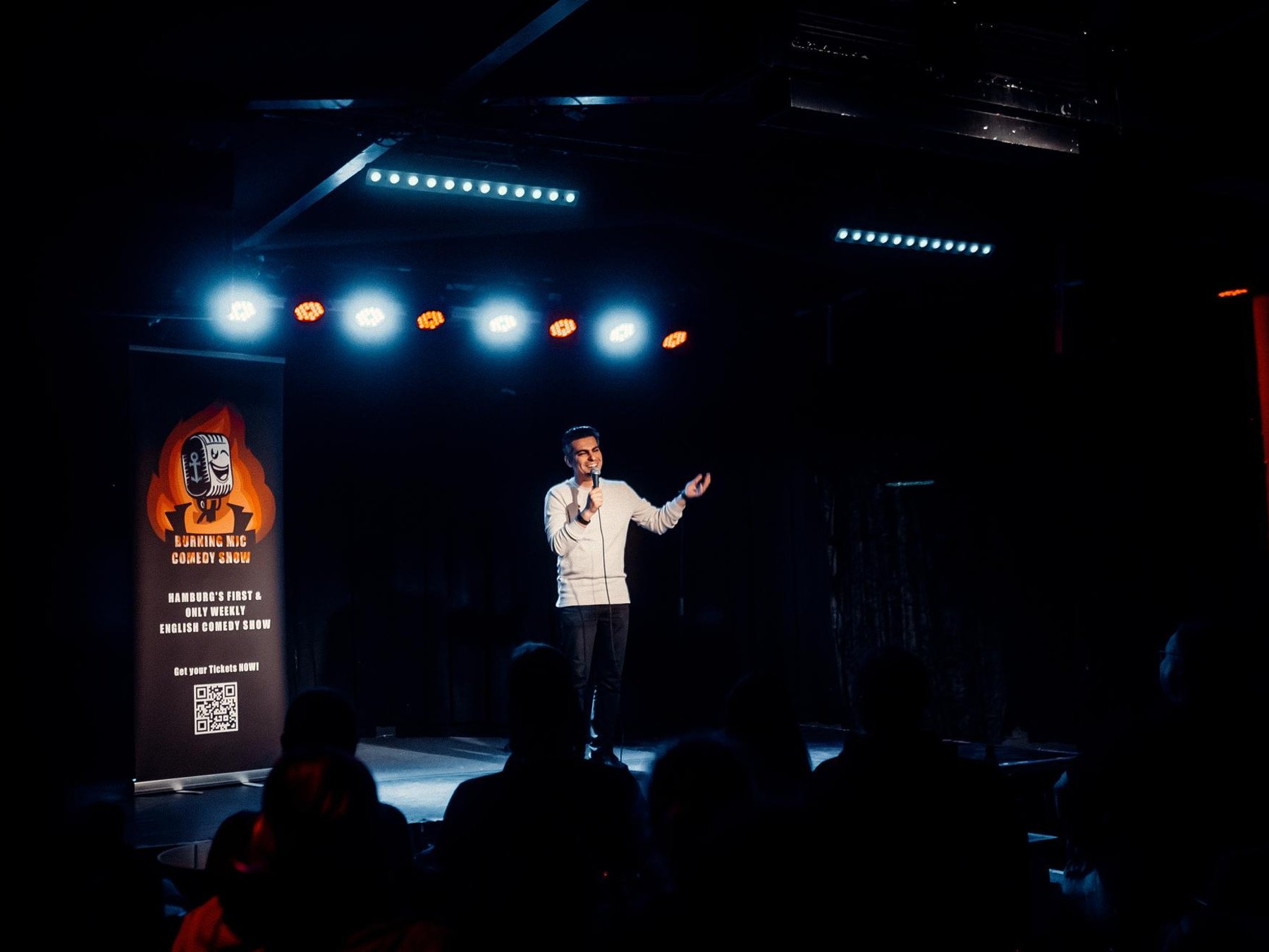 In Hamburg Burning Mic Comedy Show Ticket im Indra Music Club