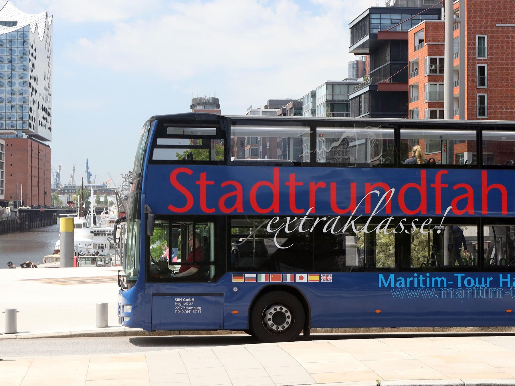 Hamburg: 1-Tages Hop-on/Hop-off Bustour durch Hamburg – Linie D
