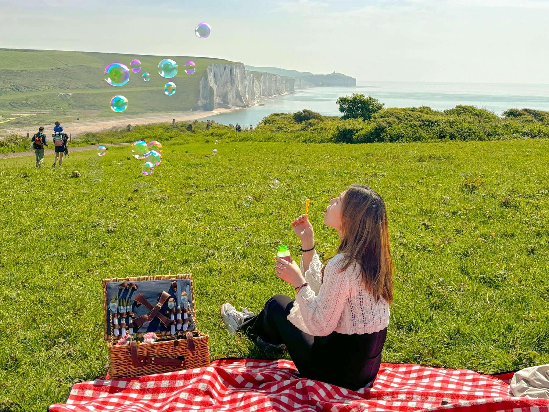 Von London zu den Seven-Sisters-Klippen & Brighton (plus Gimbap)