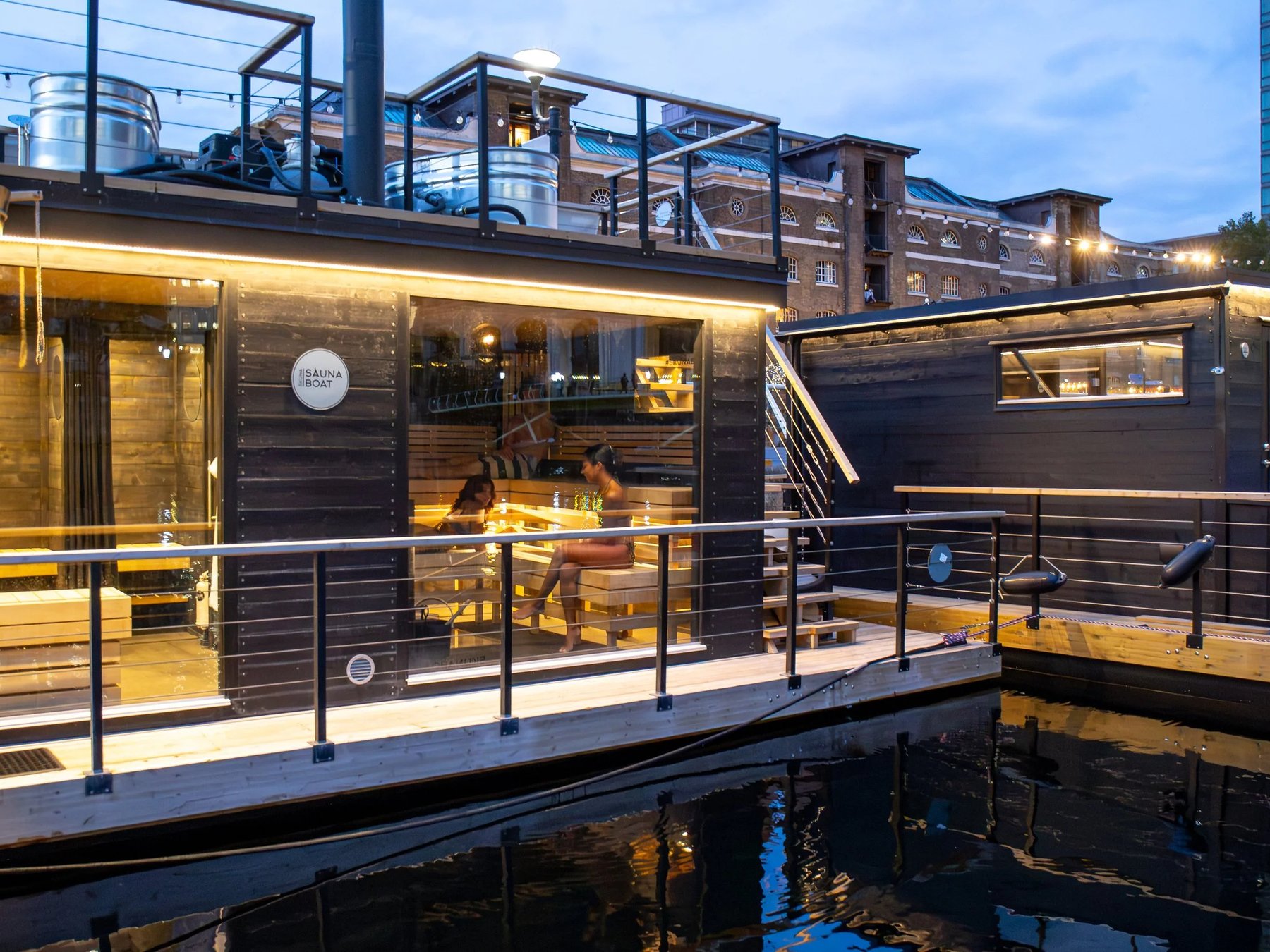 Londons schwimmende Sauna