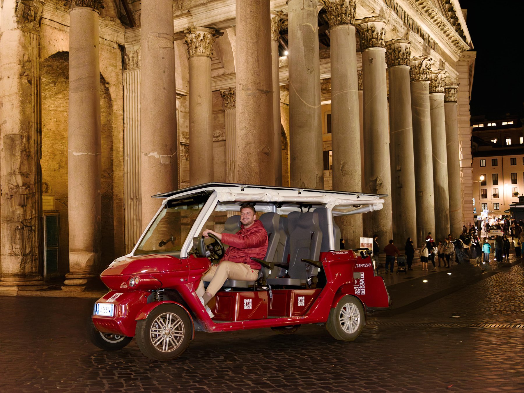 Golfwagen-Tour: Florence bei Nacht im Handumdrehen