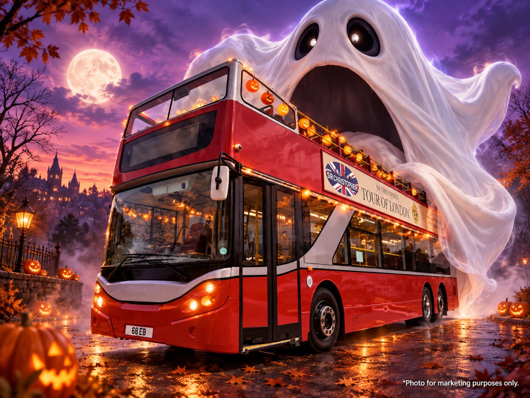 In London London Halloween Gruselnacht Offener Bus Tour Erlebnis