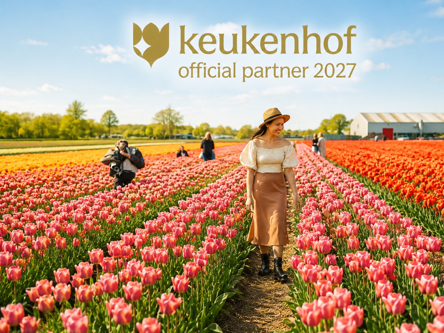 Amsterdam: Tulpenfarm Eintritt + Blumenkorso + Transport