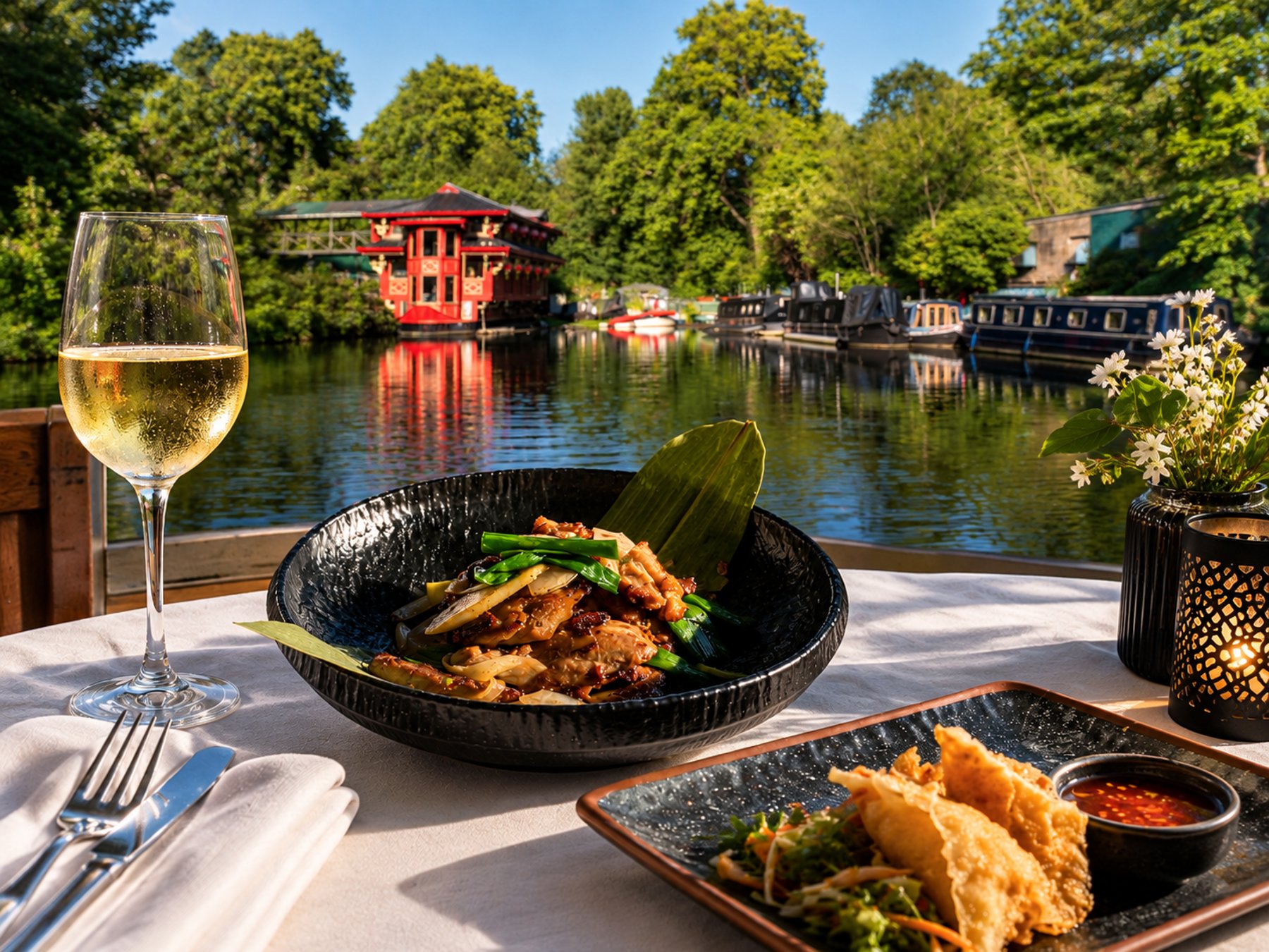 London: Regents Park Floating Restaurant Erlebnis