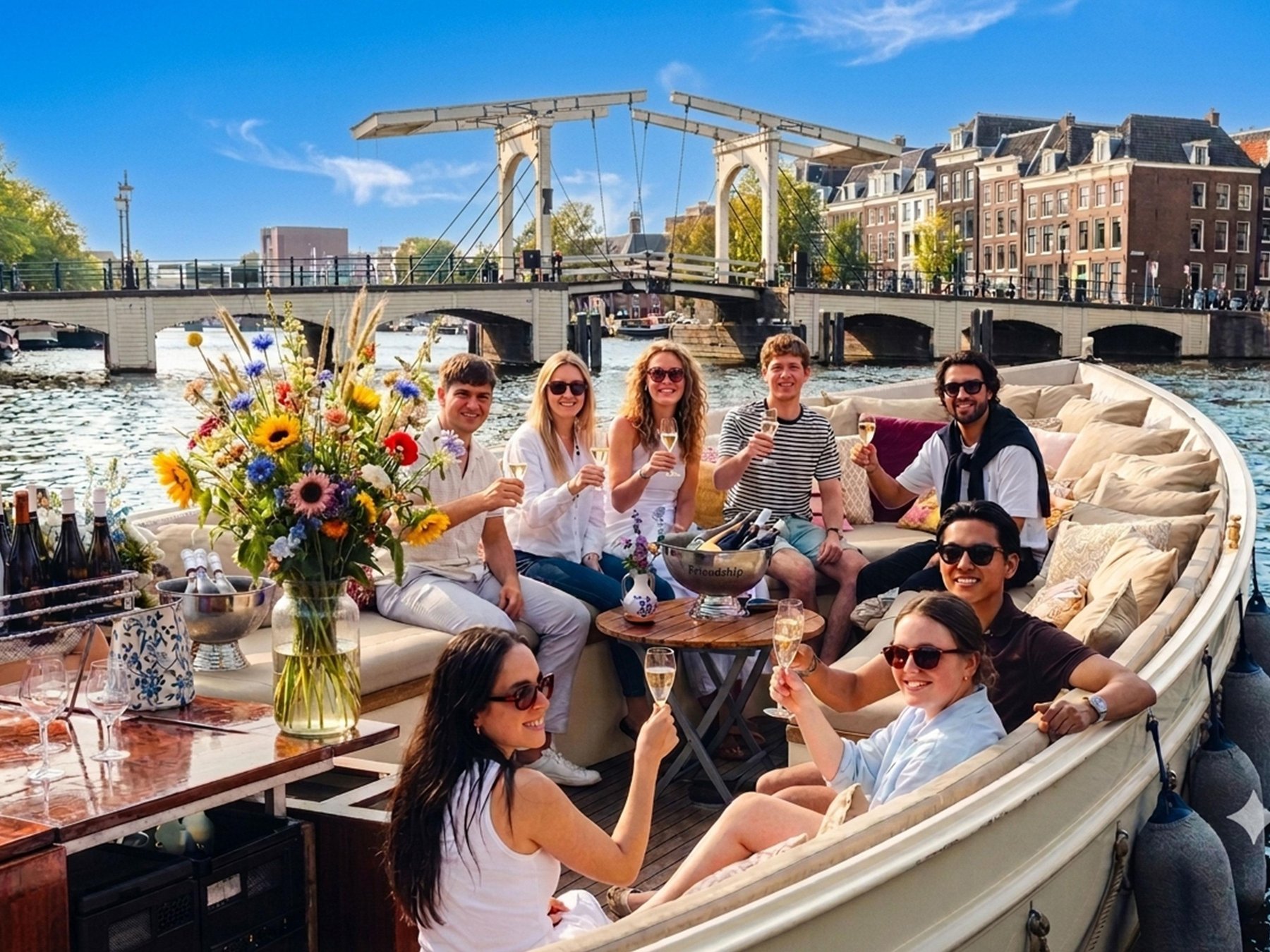 Luxus-Bootstour mit Bar an Bord