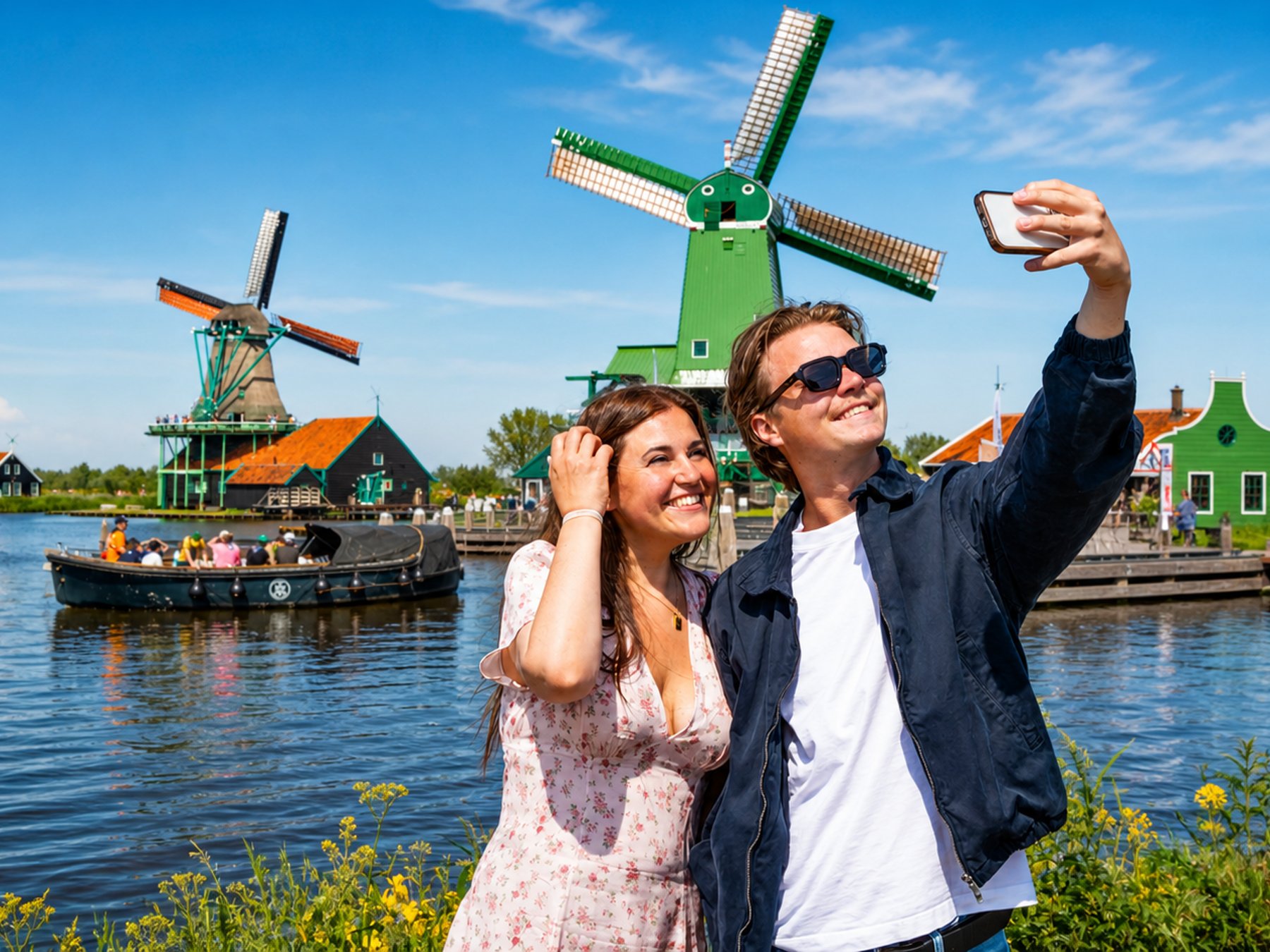 Amsterdam: Luxus-Bootstour mit Käse und Wein
