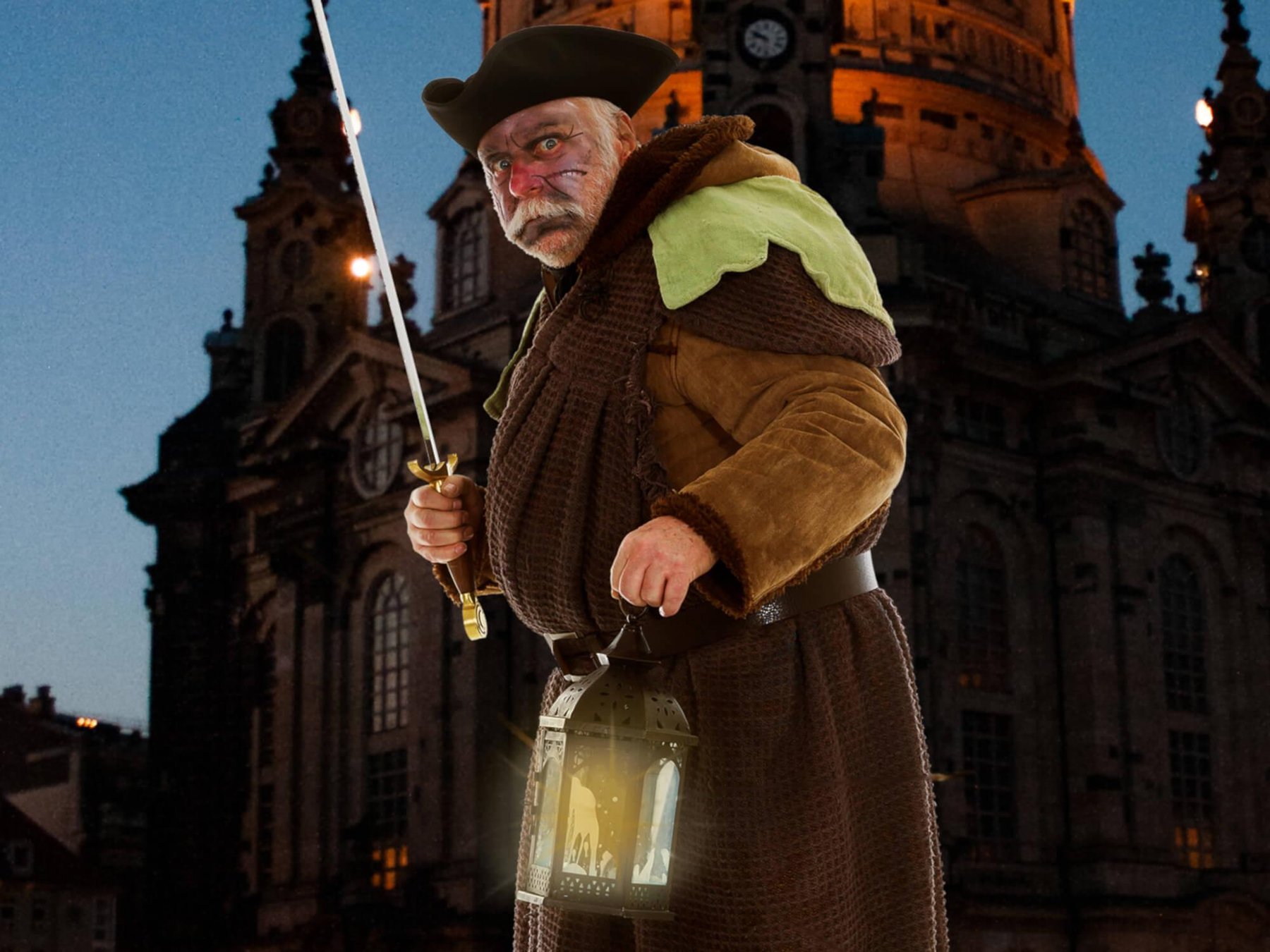 Durch die Nacht mit Dresdens Kerkermeister