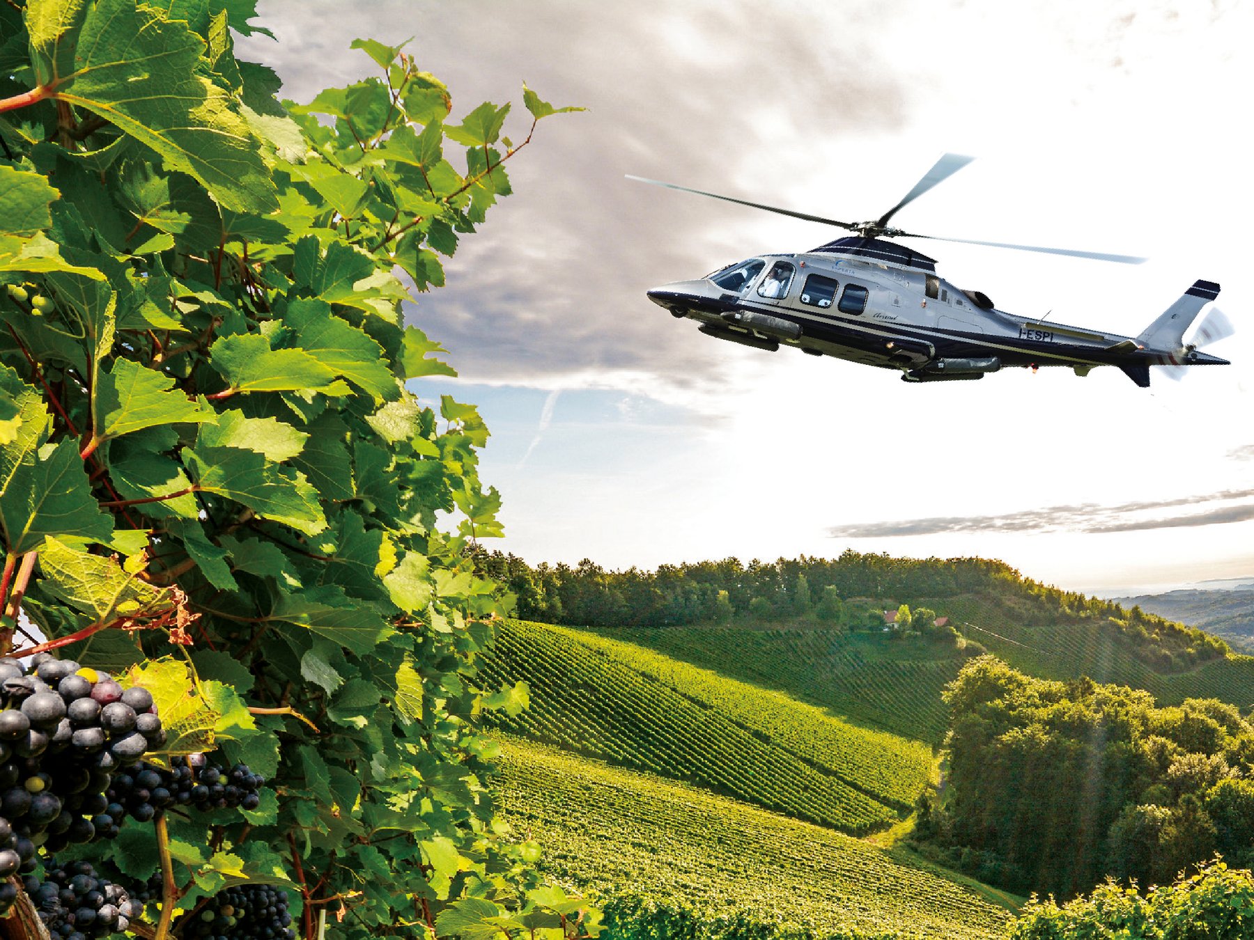 Helikopter-Weintour in der Chianti-Region
