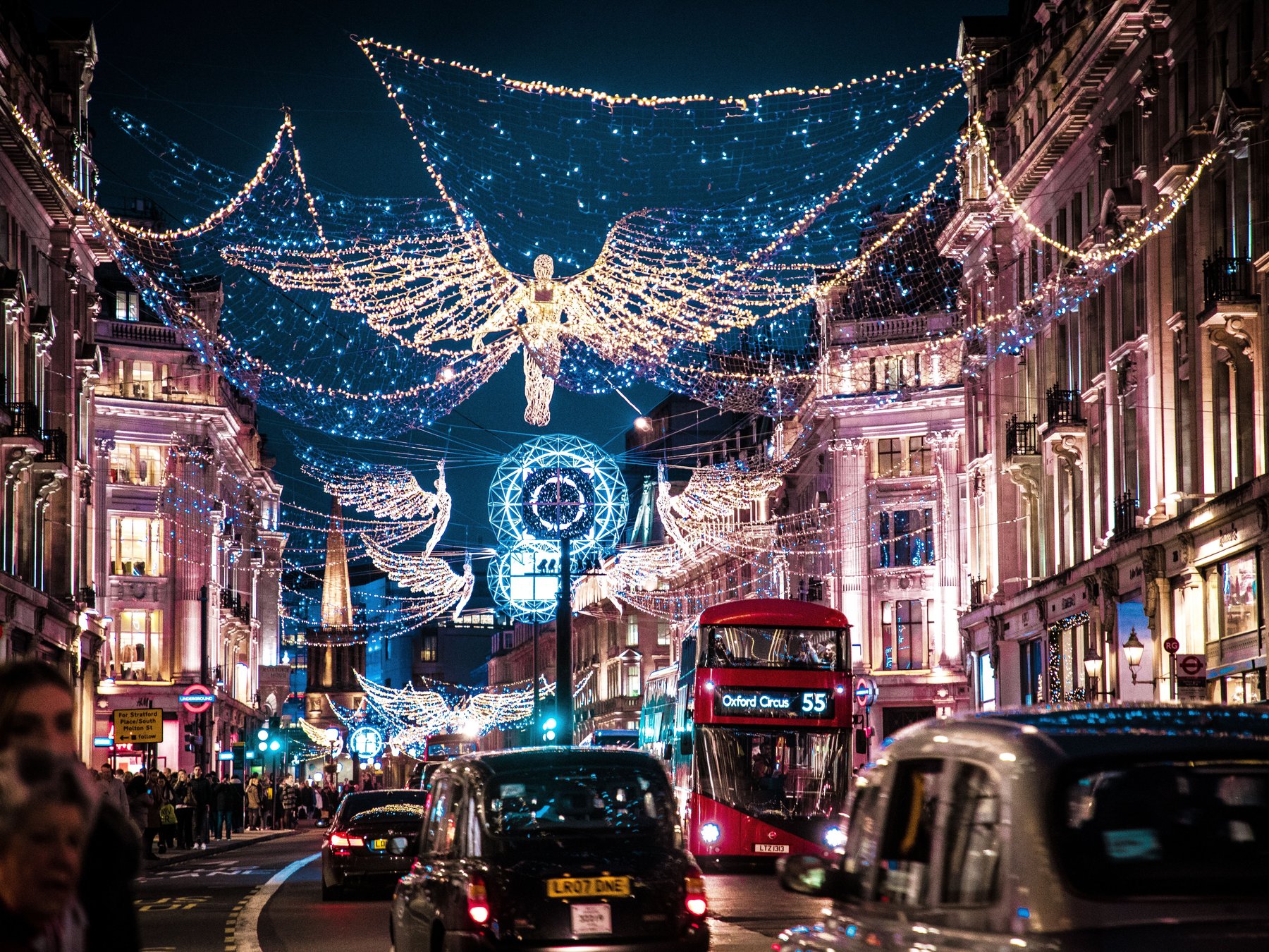 London: Geführte Weihnachtslichter-Bustour