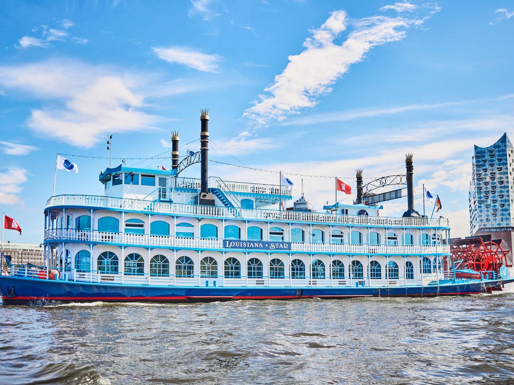 Hafenrundfahrt auf dem Schaufelraddampfer Louisiana Star