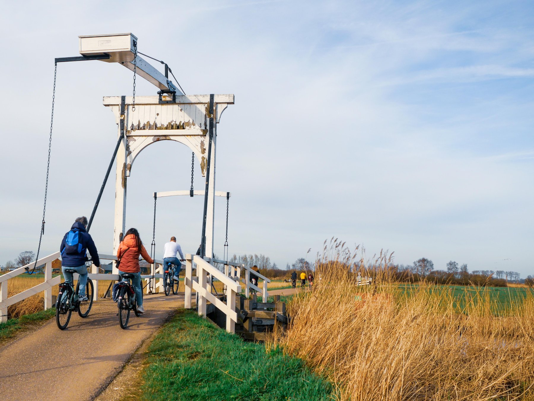 Niederländische Landschaft E-Bike mit Käse & Holzschuhen