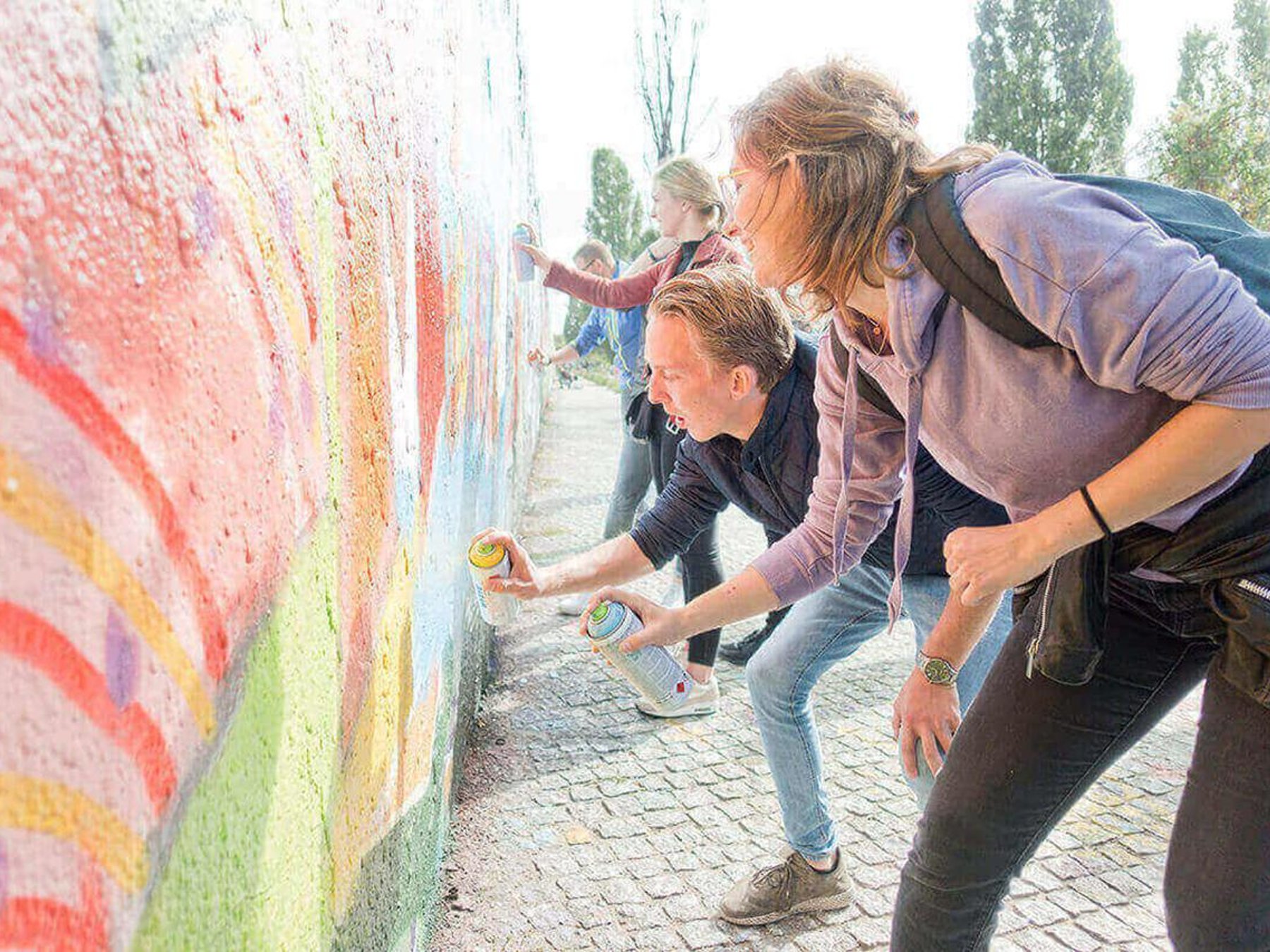 Graffiti-Workshop an der Berliner Mauer