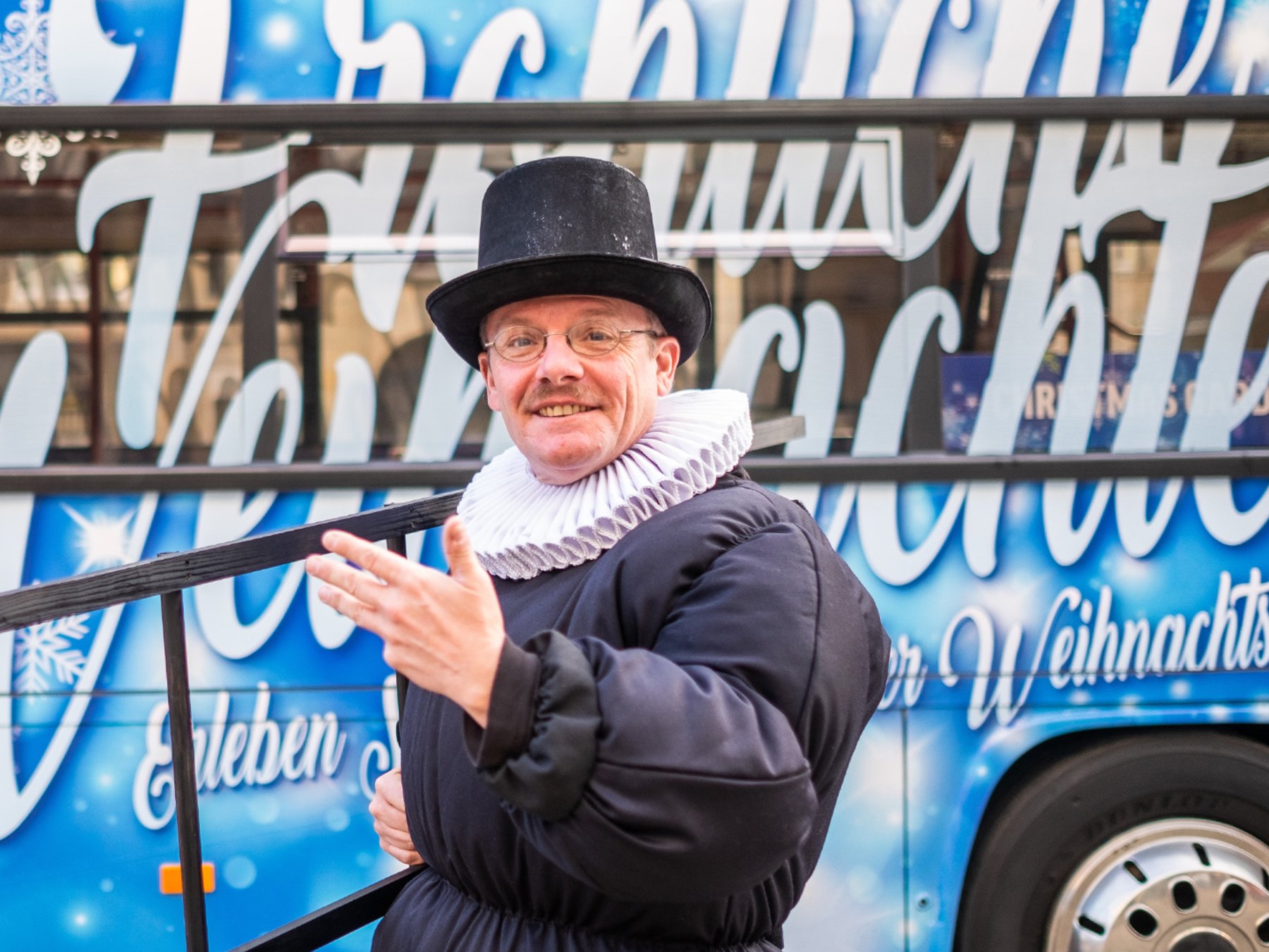 Weihnachts-Sightseeing-Tour mit einem Pflaumentoffel