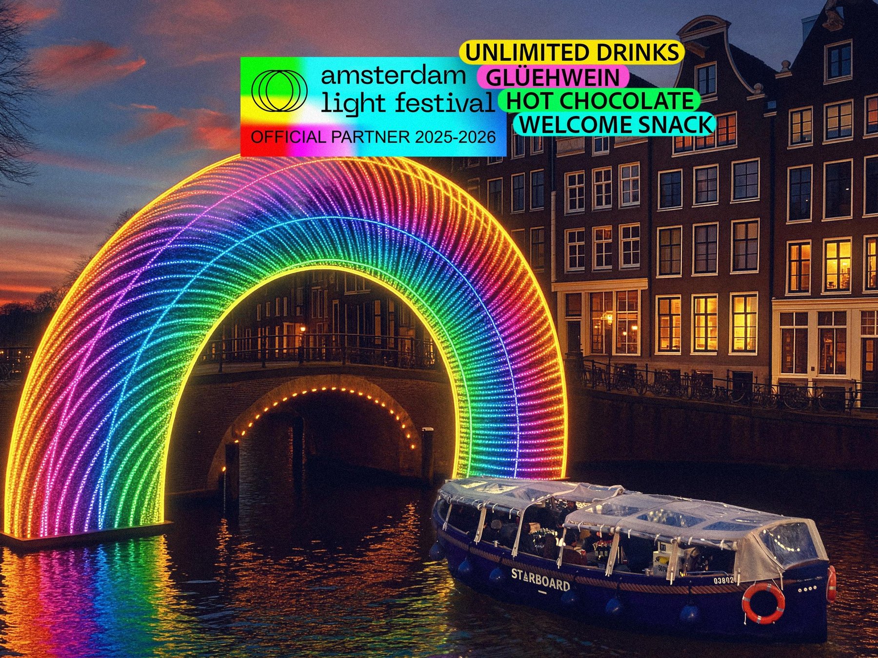 Amsterdam: Bootstour ab NDSM + All-you-can-eat-Pfannkuchenbuffet