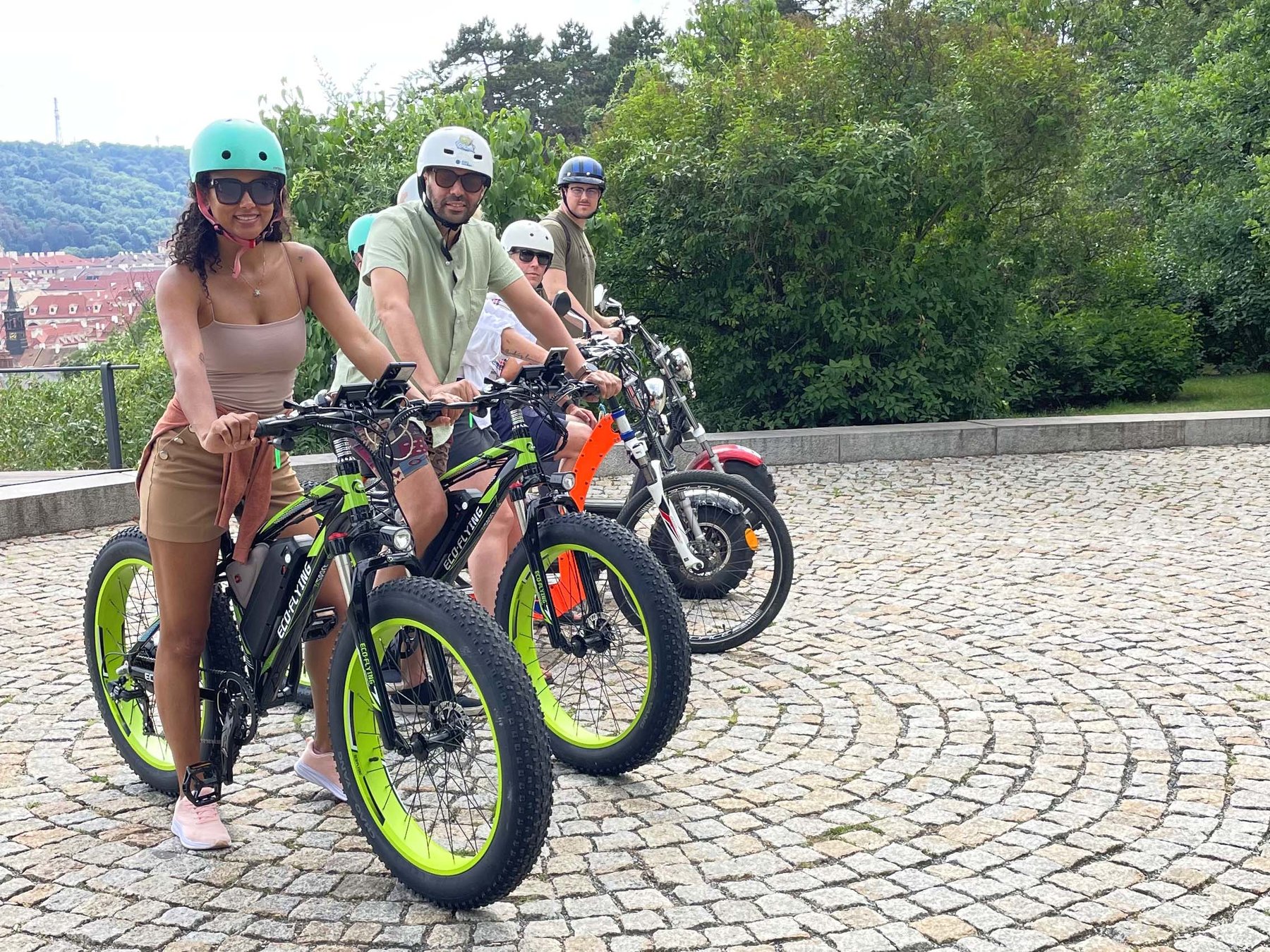 Prag Stadt-Aussichtspunkte-Tour mit dem elektrischen Fatbike