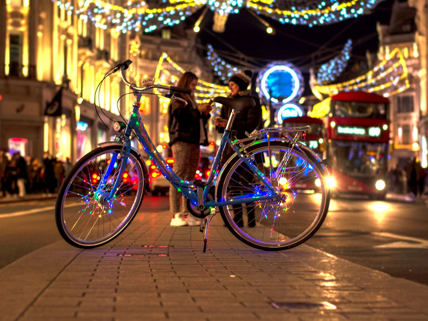 Londoner Weihnachtslichter-Fahrradtour