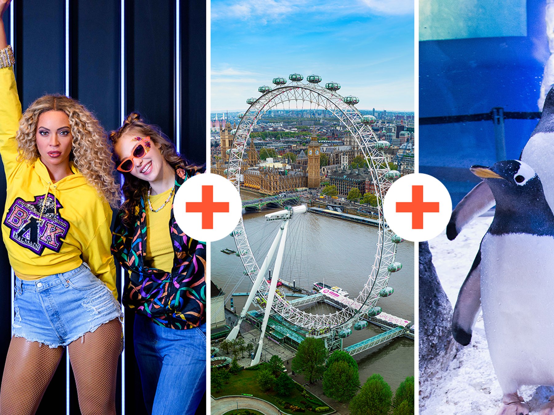 London Eye, Madame Tussauds & SEA LIFE London: Eintritt