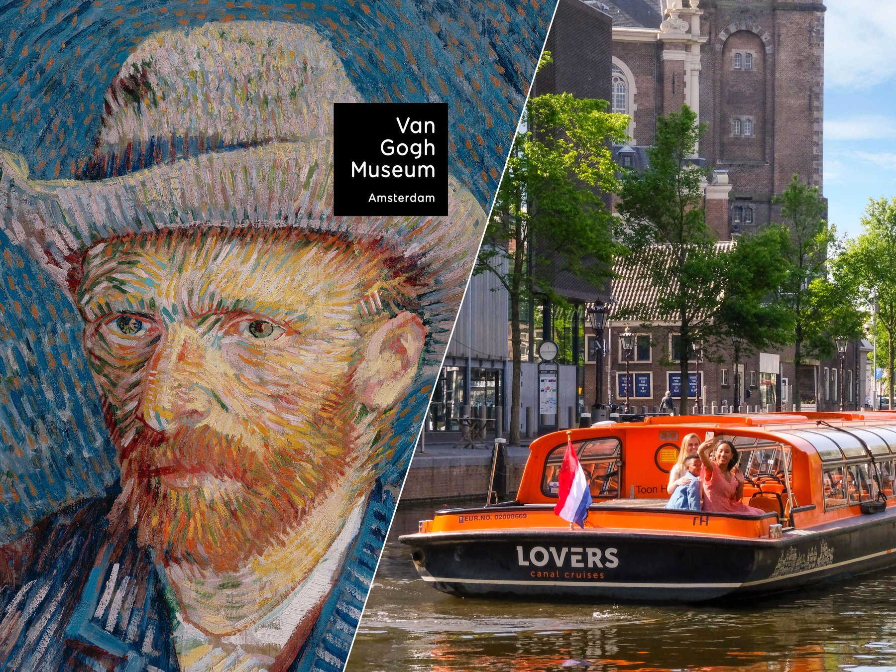 Van Gogh Museum: Toegangsticket + grachtenvaart