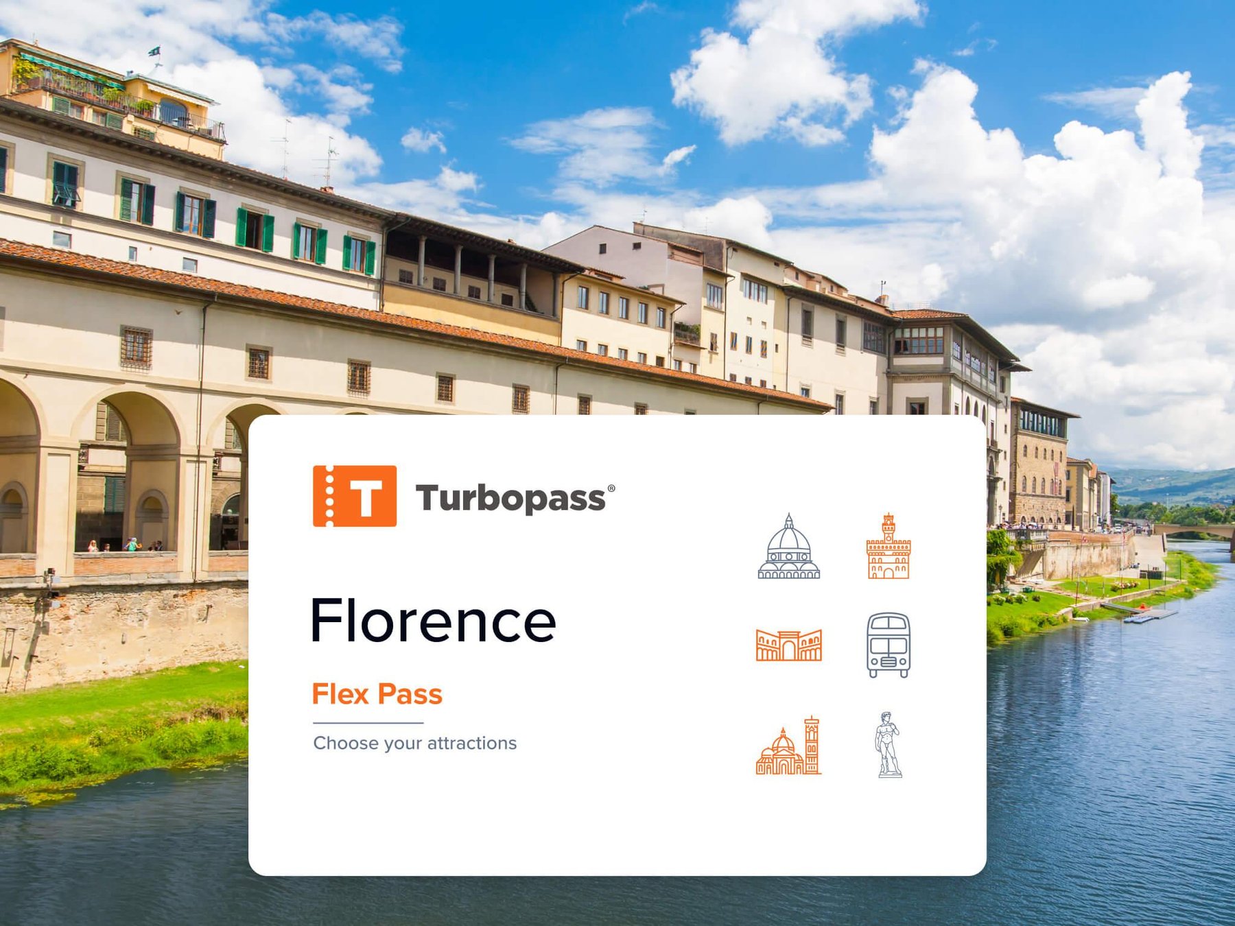 Attraktionen-Pass, Uffizien, Accademia, Hop-On-Bus